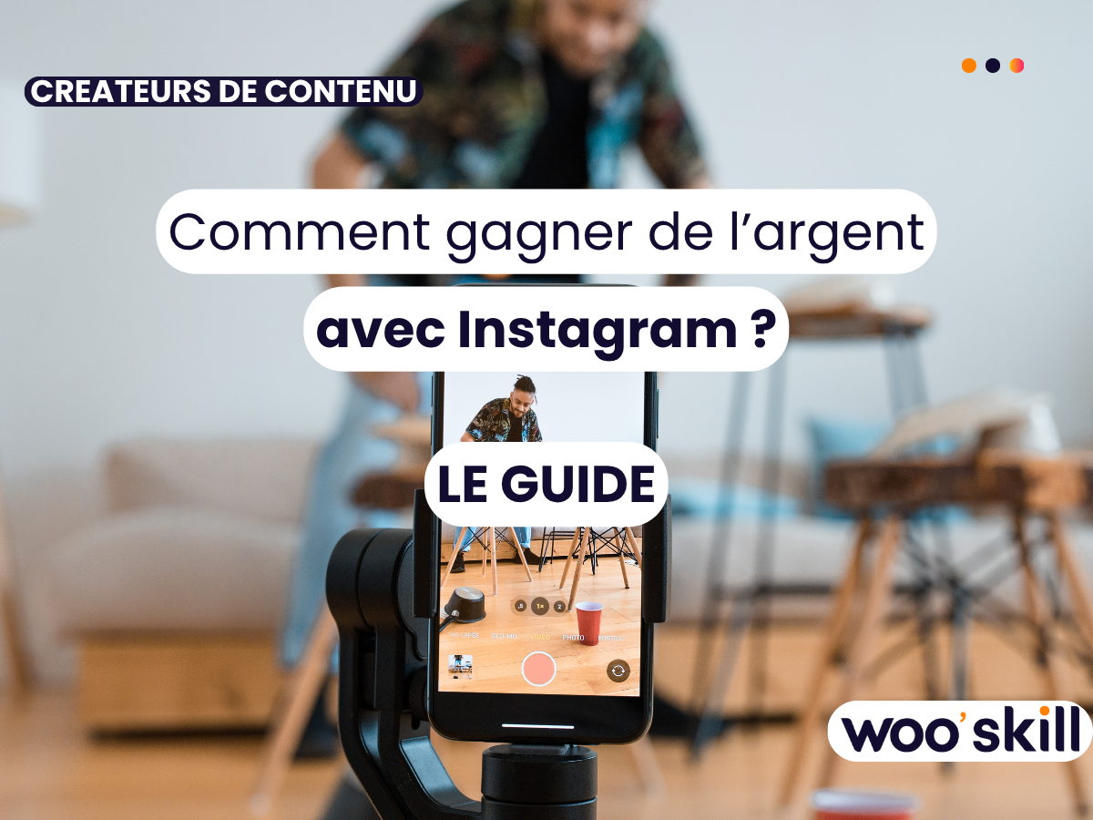 Un créateur qui souhaite gagner de l'argent sur instagram en pleine vidéo