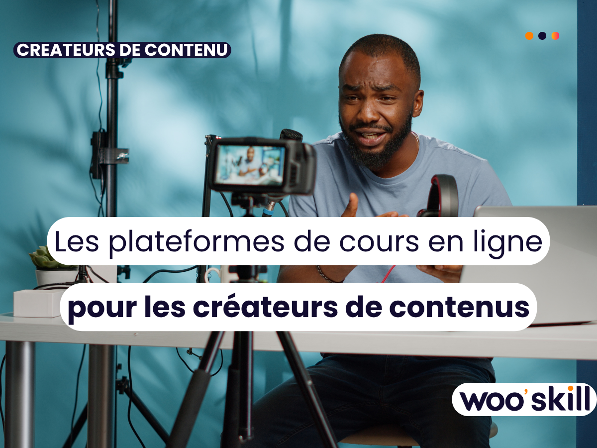Un créateur de contenu qui enregistre une formation