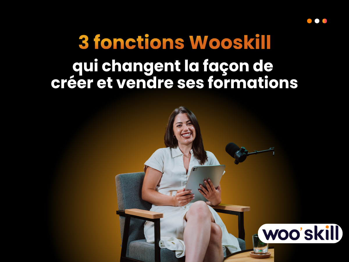 Une créatrice de contenu donnant un cours en ligne