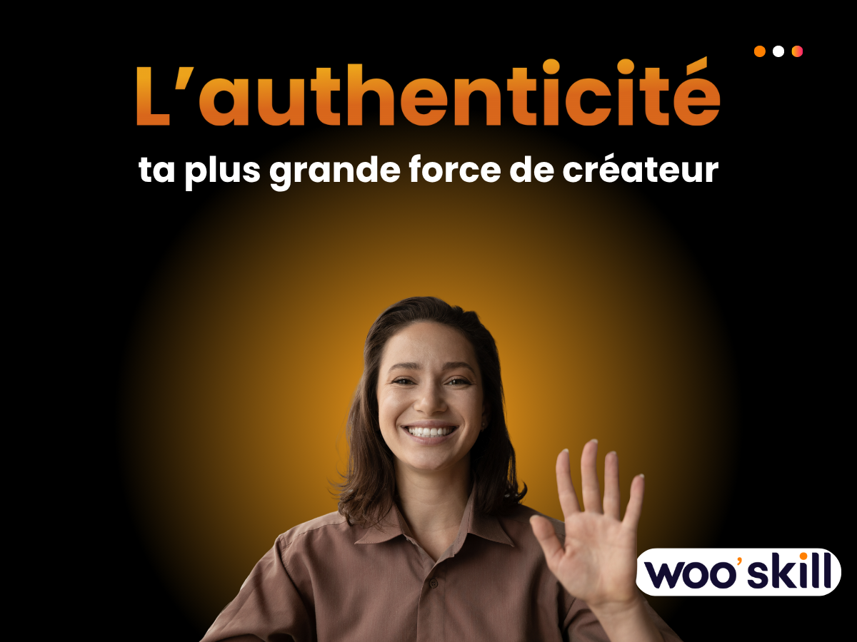 Une créatrice de contenu authentique sur la plateforme Wooskill
