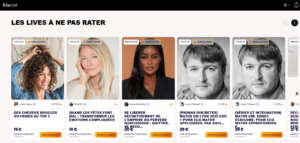 Capture d'écran de Wooskill, les lives à venir