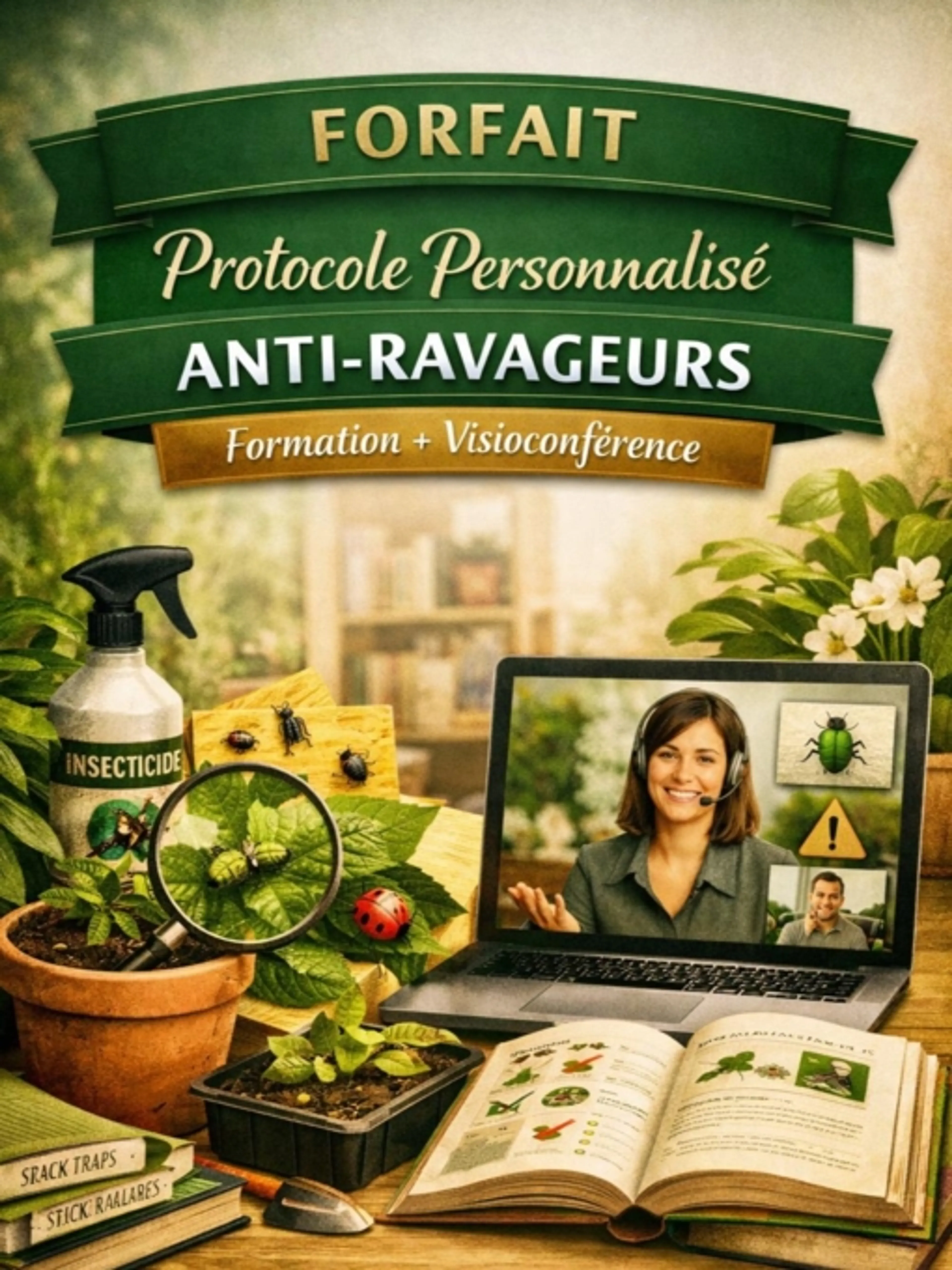 🪴Forfait : Mise en place d'un protocole personnalisé anti-ravageurs