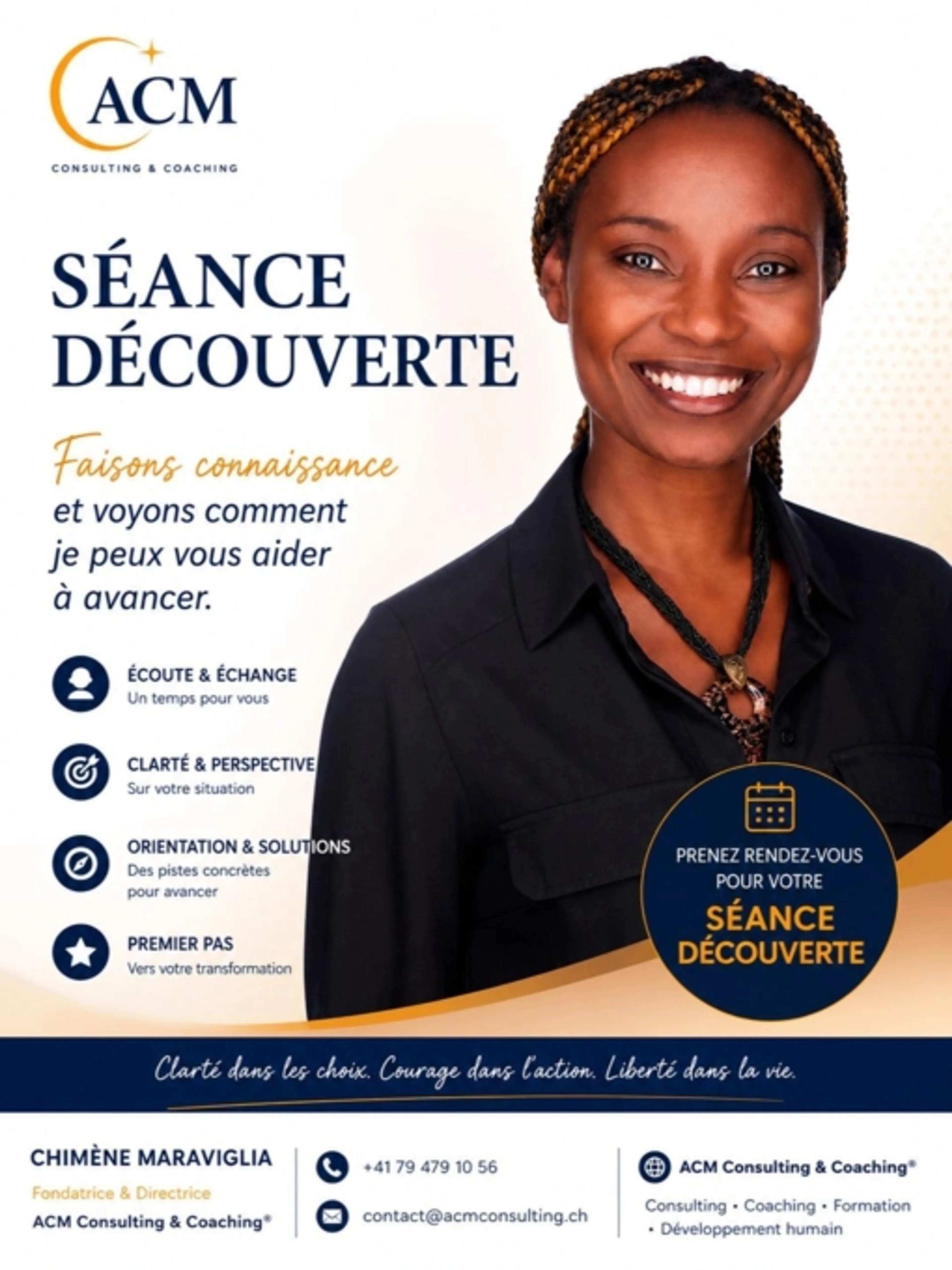 Première séance découverte ! Tu sens que quelque chose doit bouger, mais tout n’est pas encore clair. Discutons-en !