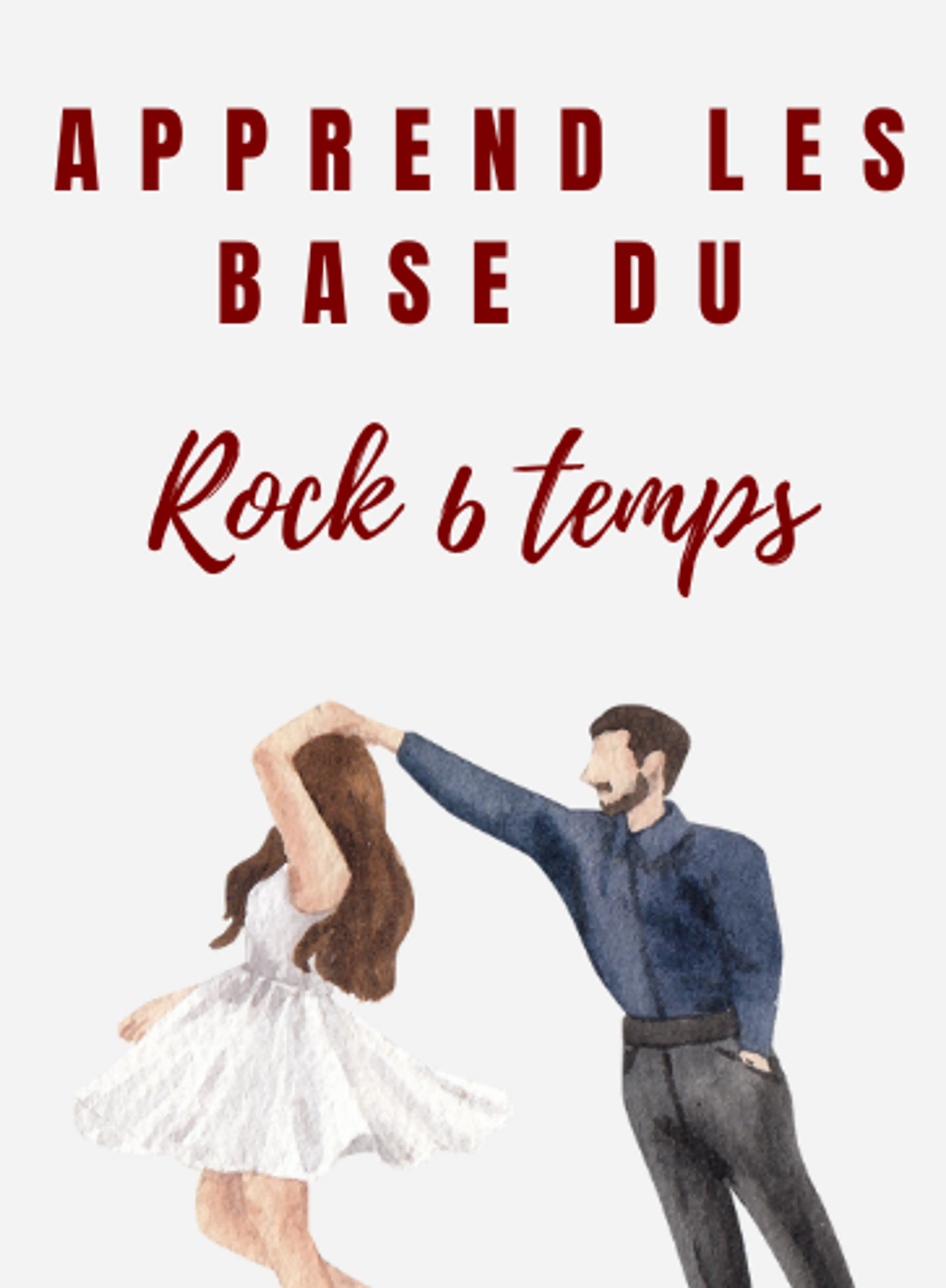 Image de présentation pour l'offre DANSE ROCK : Les bases du rock 6 temps, pas de base cavalier et cavalière par Lucas