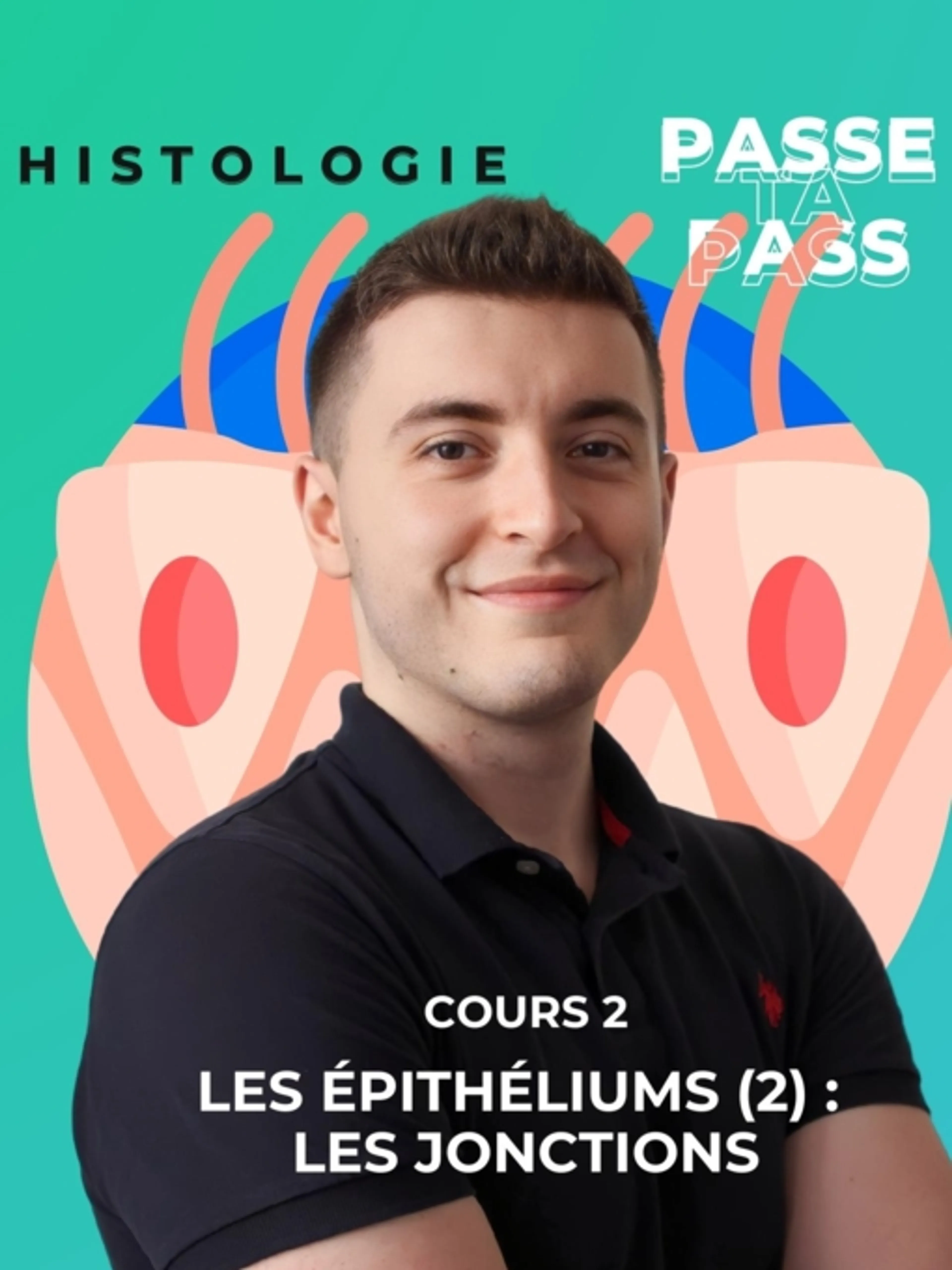 Image de présentation pour l'offre HISTOLOGIE 2 : Les Épithéliums - Jonctions
Jonctions serrées, jonctions adhérentes, jonction à interstice et cadres épicellulaires par Passe Ta Pass