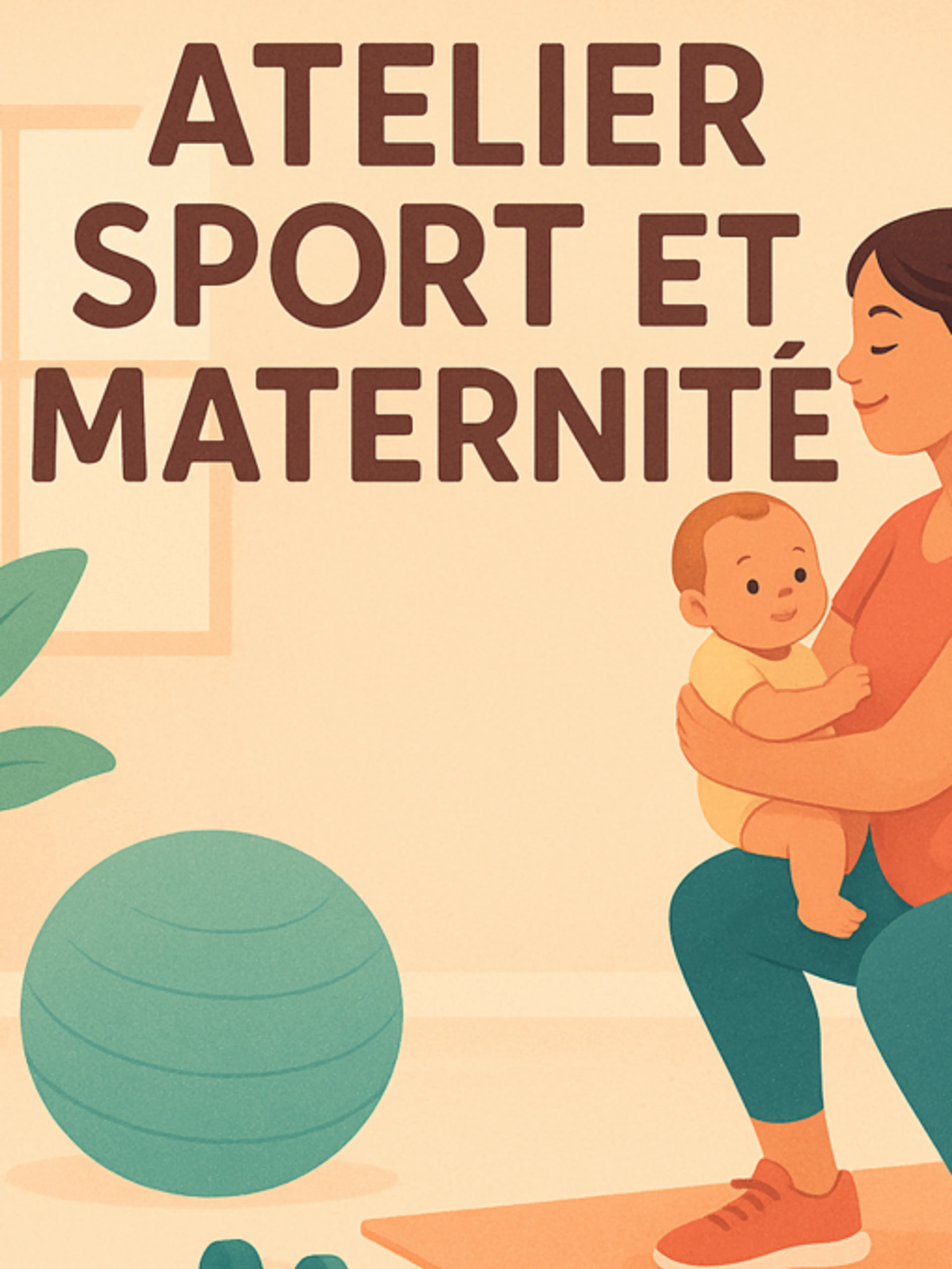 Image de présentation pour l'offre ATELIER SPORT ET MATERNITÉ - De la grossesse au post-partum par La Yogi Kiné