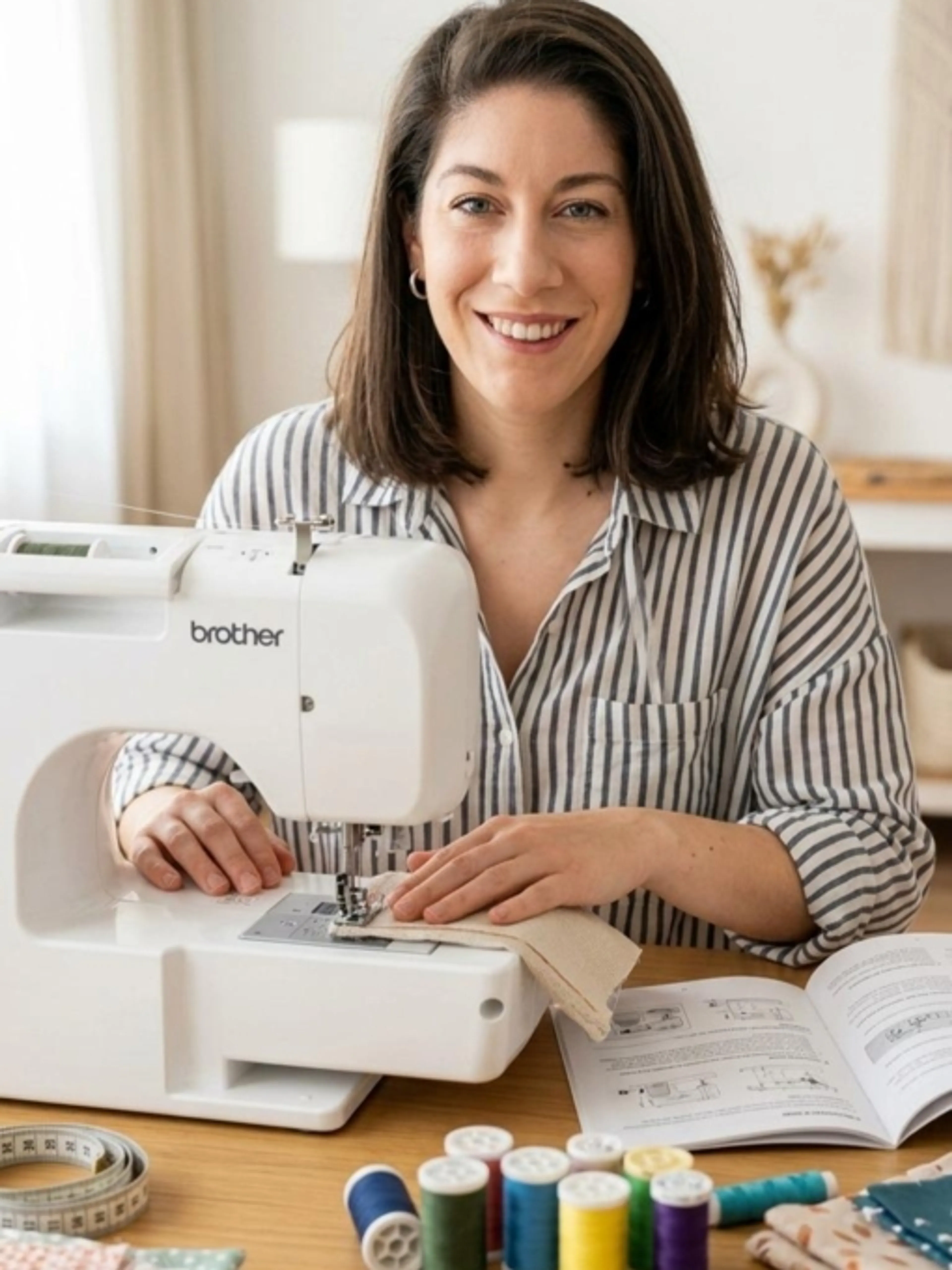 Image de présentation pour l'offre Maîtrise ta machine à coudre : au-delà de la notice ! par Rachel