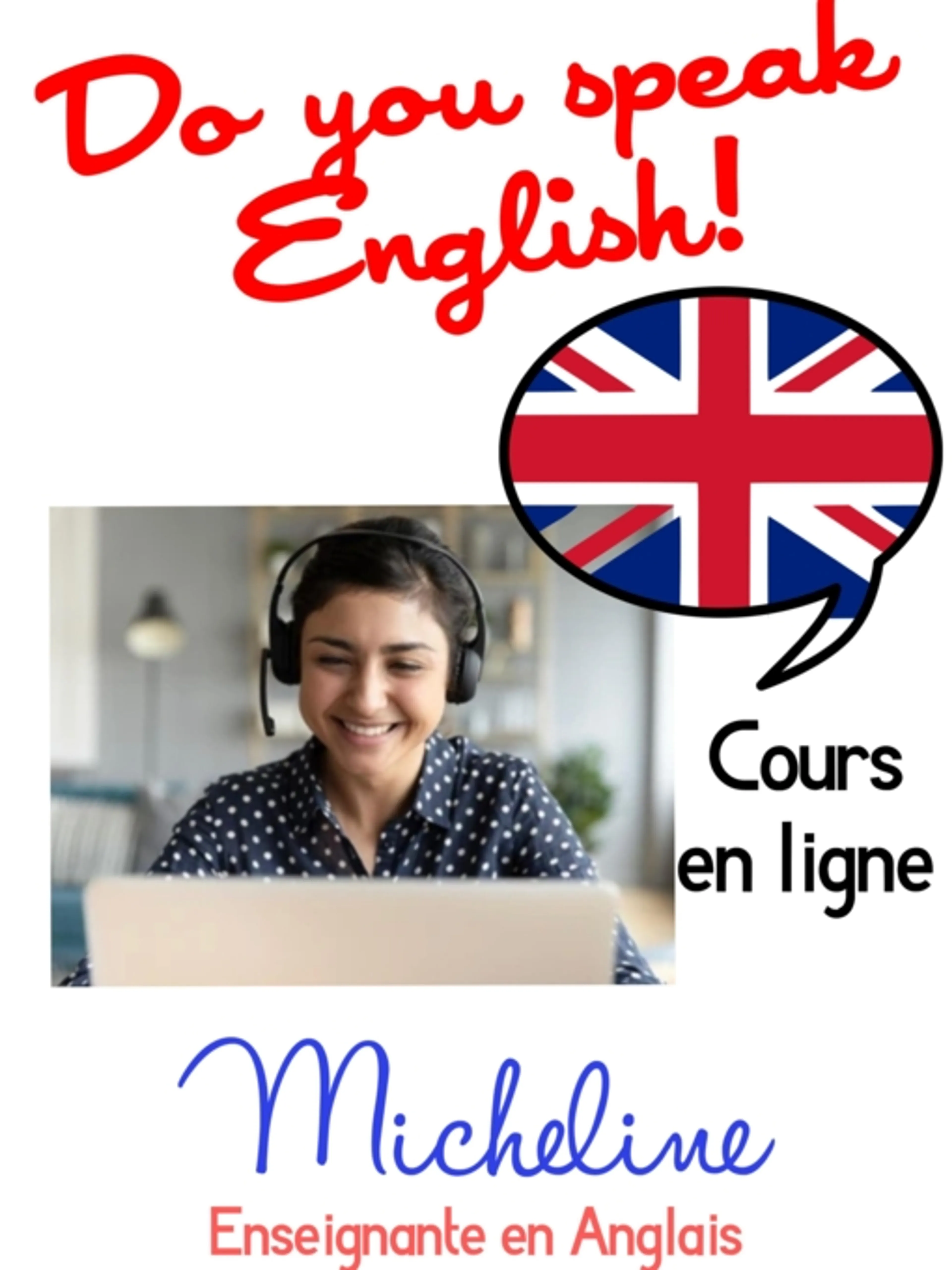 Image de présentation pour l'offre Conversation en Anglais / Soutien scolaire par Micheline