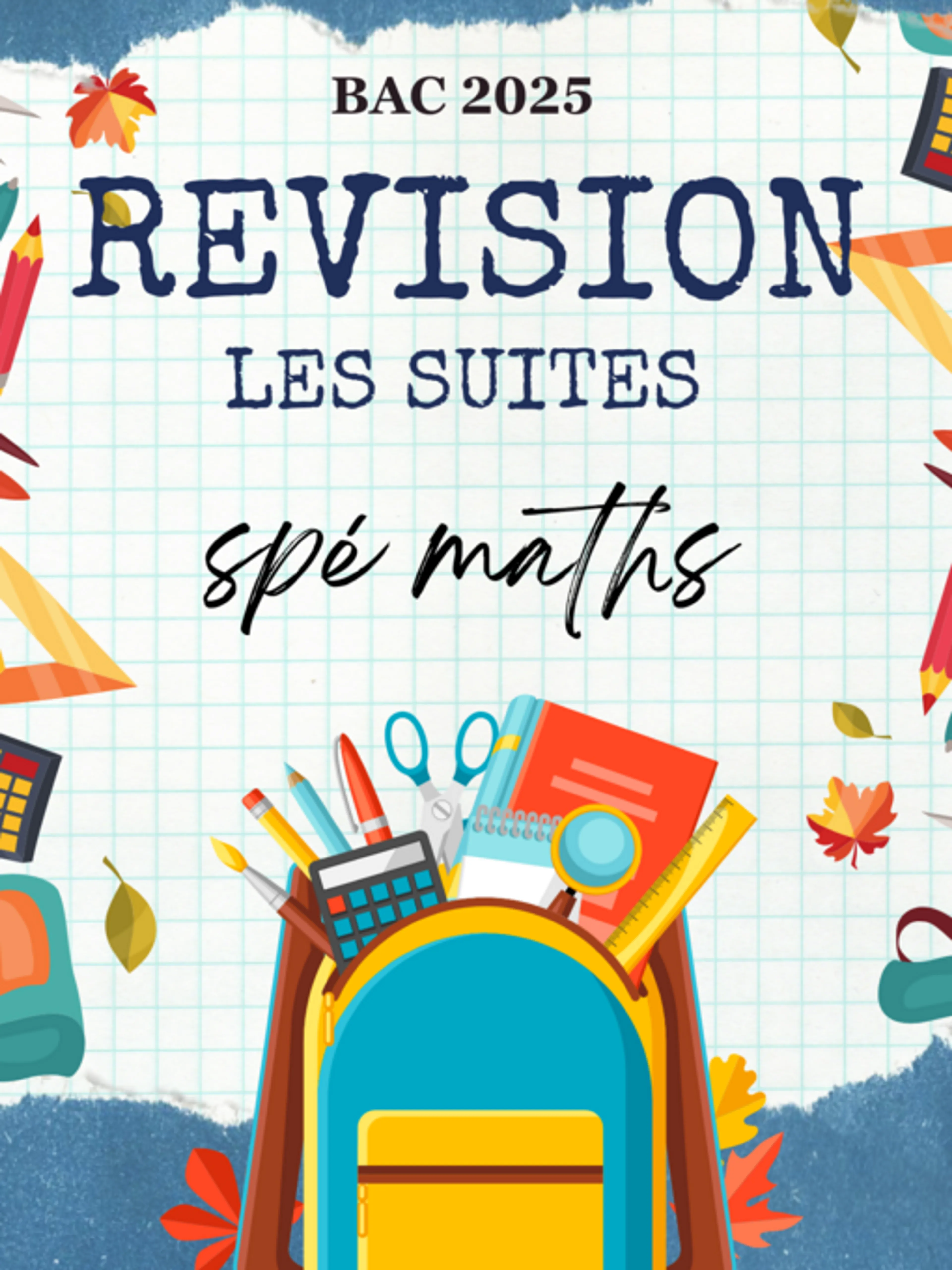 Image de présentation pour l'offre Révision BAC Spé maths : Les suites numériques par Abderrahim