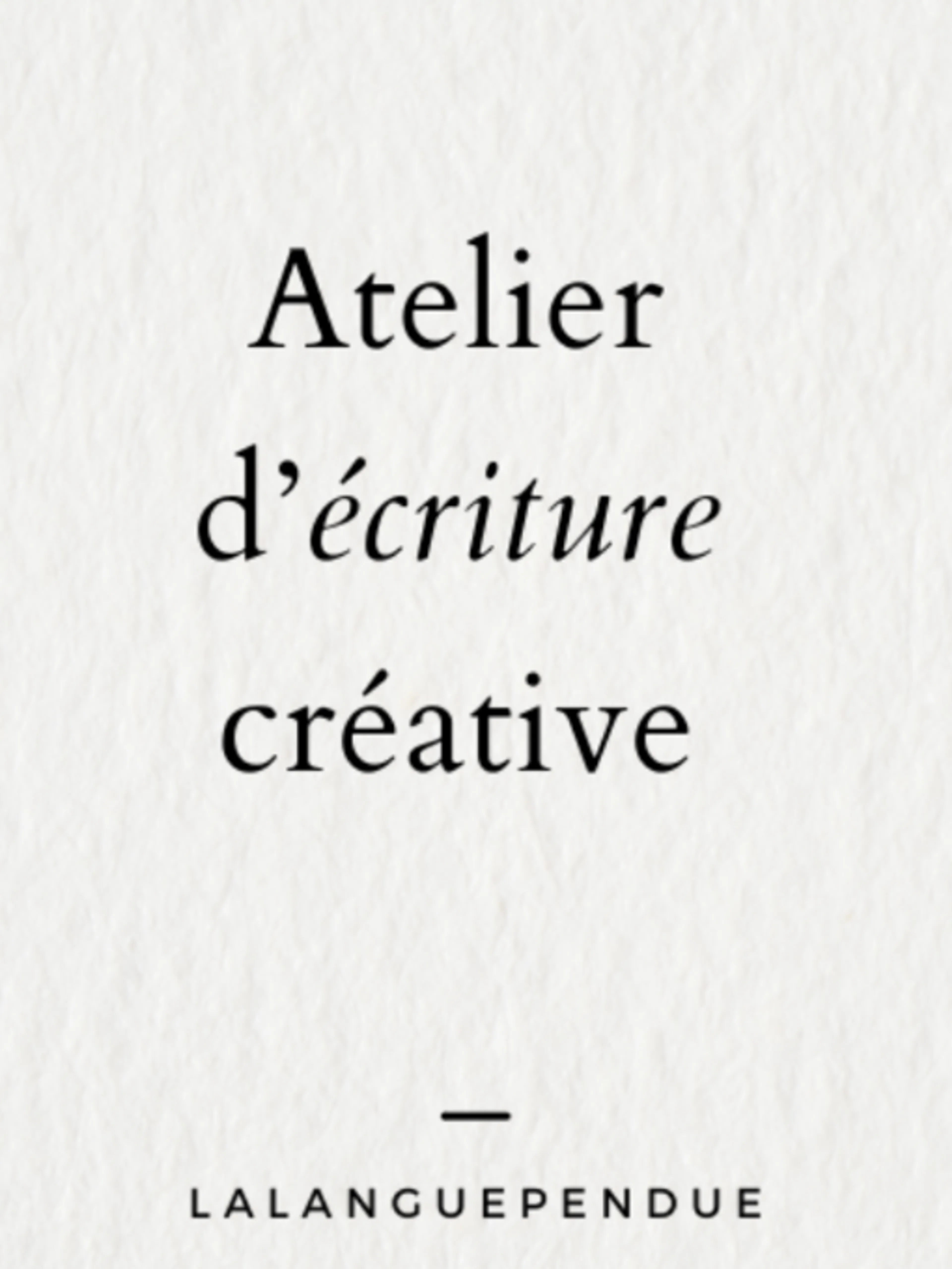 Image de présentation pour l'offre Atelier d'écriture créative - Nouvelles Consignes par Candice