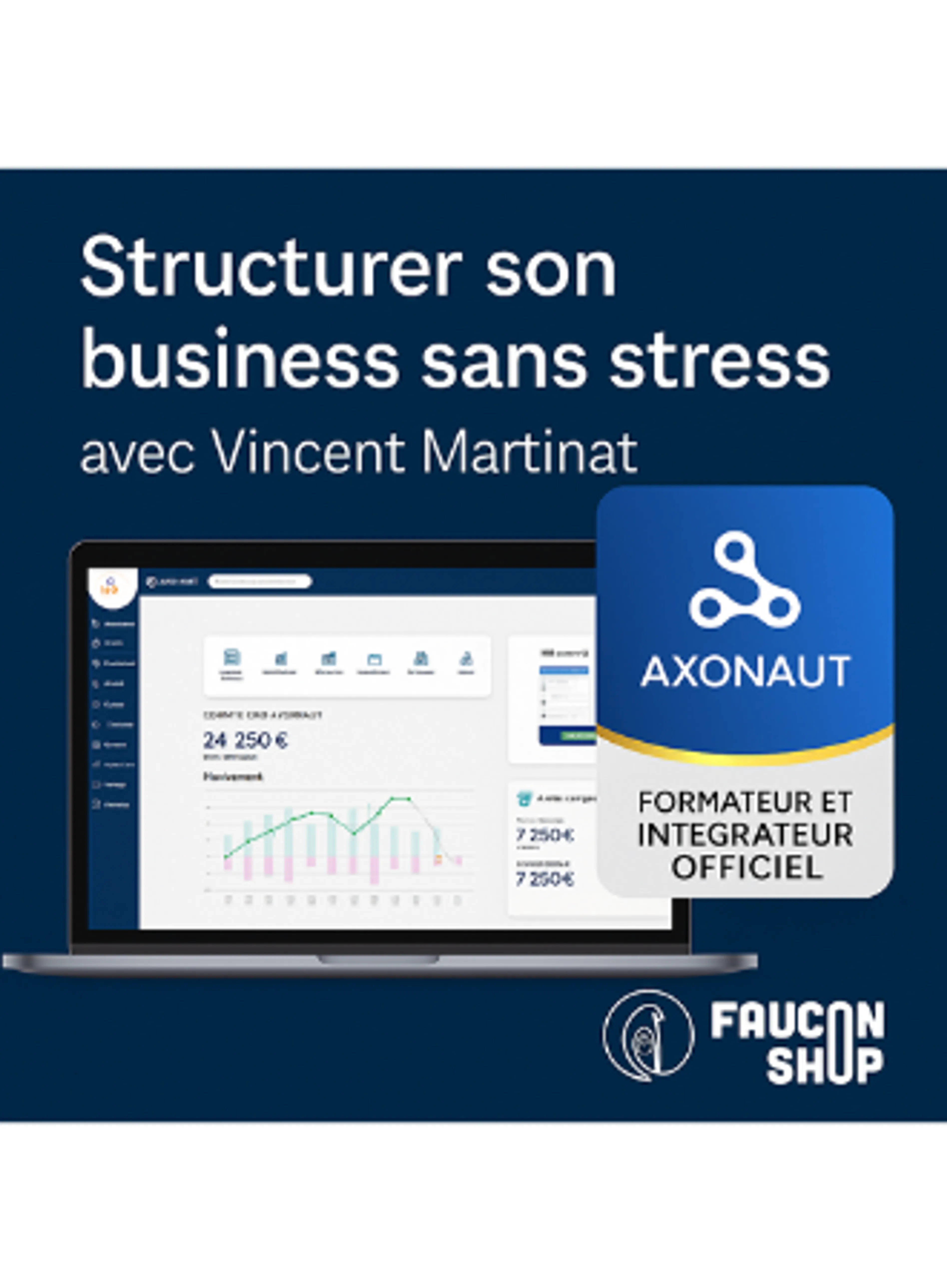 Gérez tout depuis un seul outil : CRM, facturation, relances, Banque, portail Client, Comptable avec Axonaut + 1 mois offert + accompagnement certifié