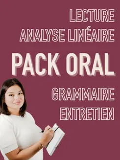 Image de présentation pour l'offre Bac Français MON PACK ORAL – Lecture, Analyse linéaire, Grammaire, Entretien par Selene