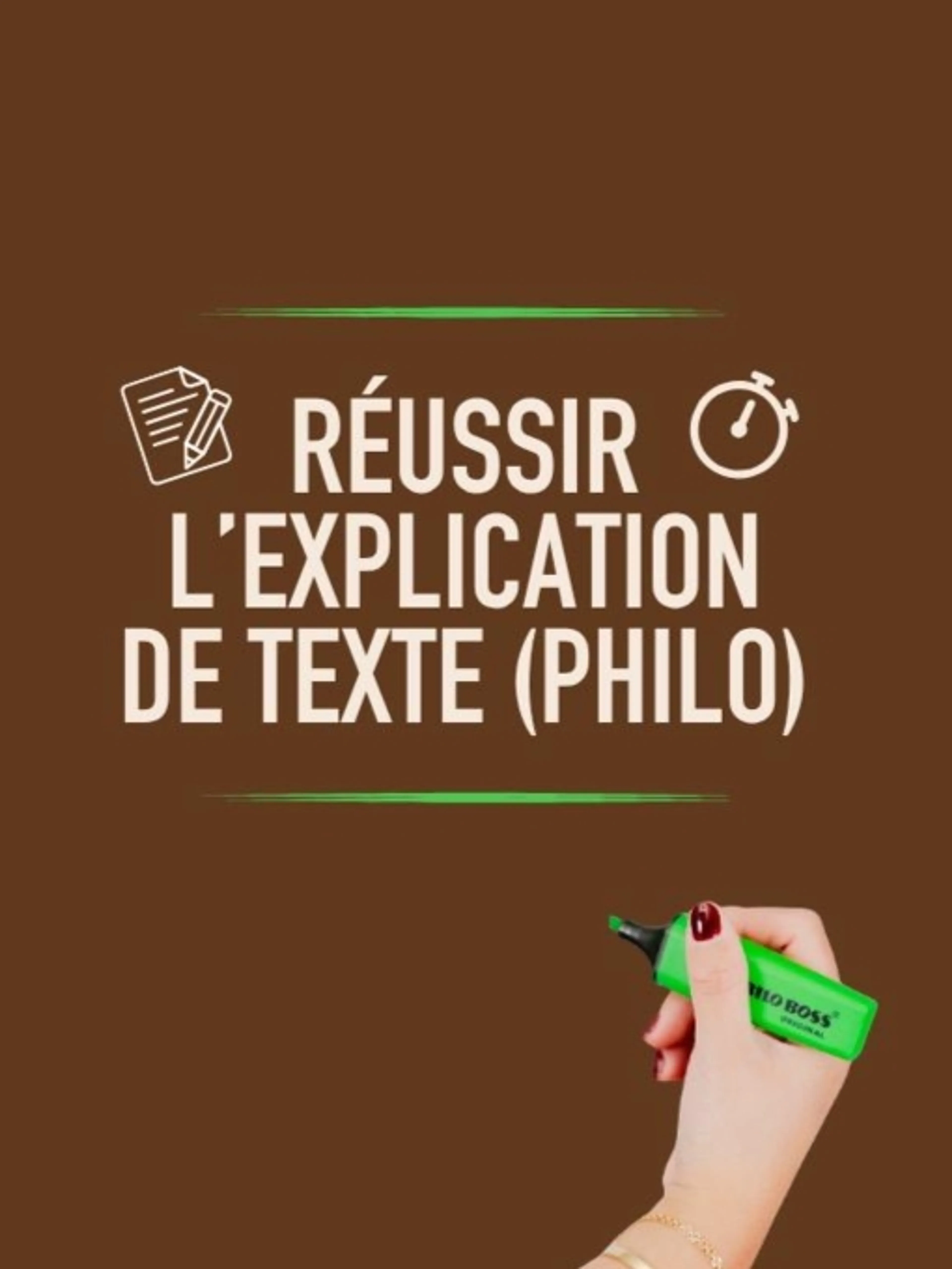 Image de présentation pour l'offre Réussir l'explication de texte (philo) grâce à la bonne méthode 2026 par Selene