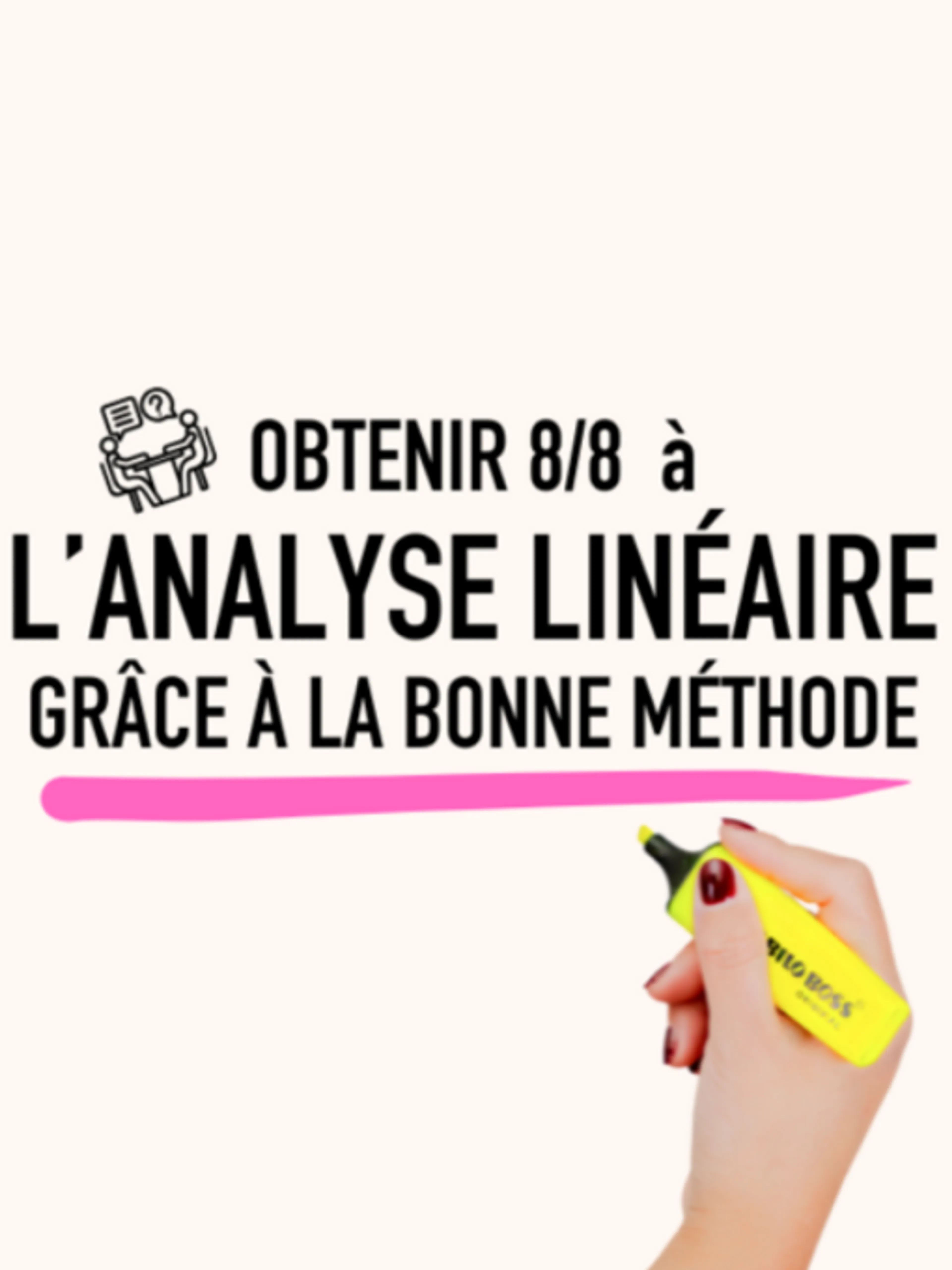 Image de présentation pour l'offre Obtenir 8/8 à l'analyse linéaire grâce à la bonne méthode 2026 par Selene