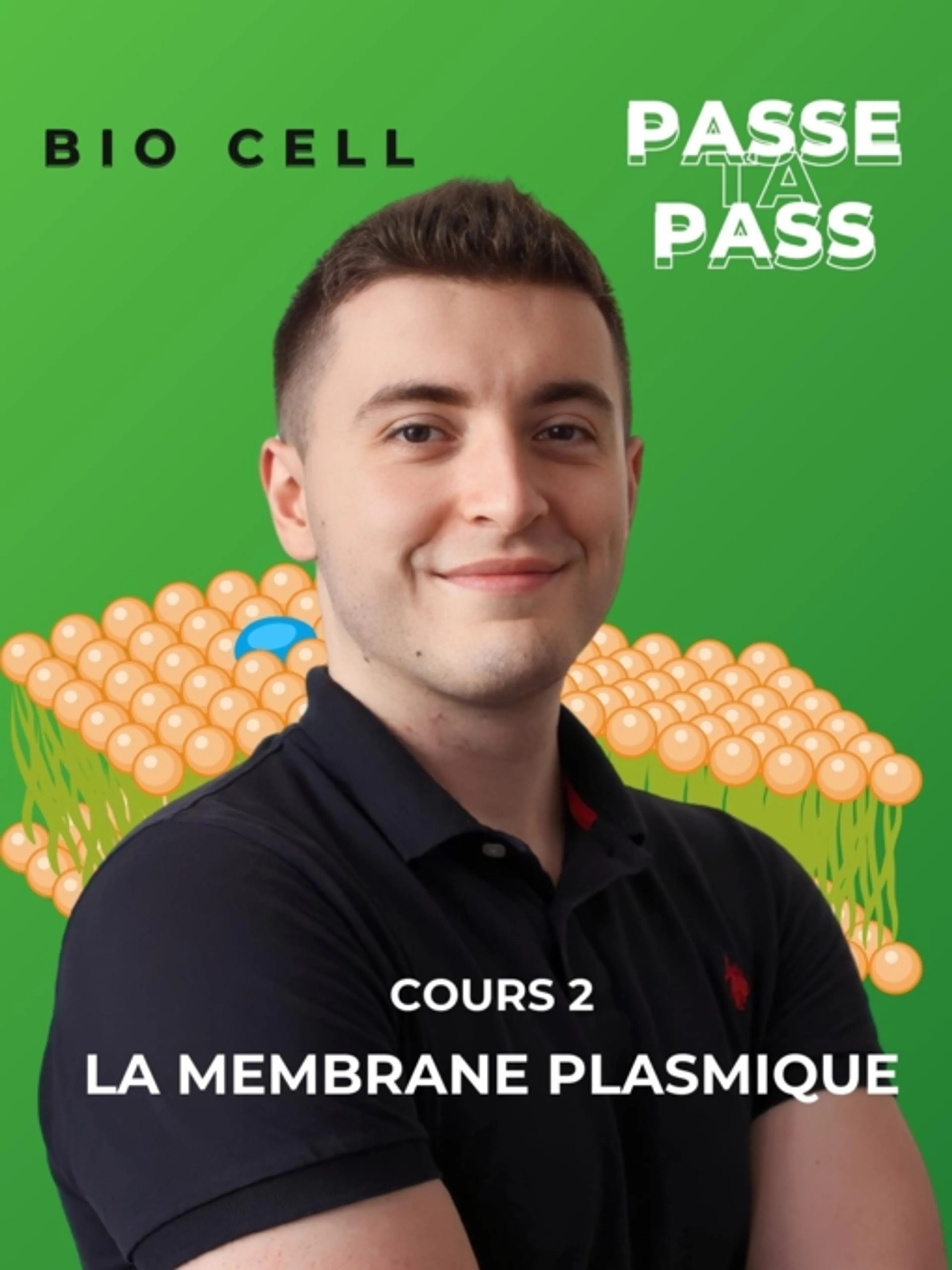Image de présentation pour l'offre BIOLOGIE CELLULAIRE 2 : La membrane plasmique
Composition, Transport membranaire et récepteurs par Passe Ta Pass