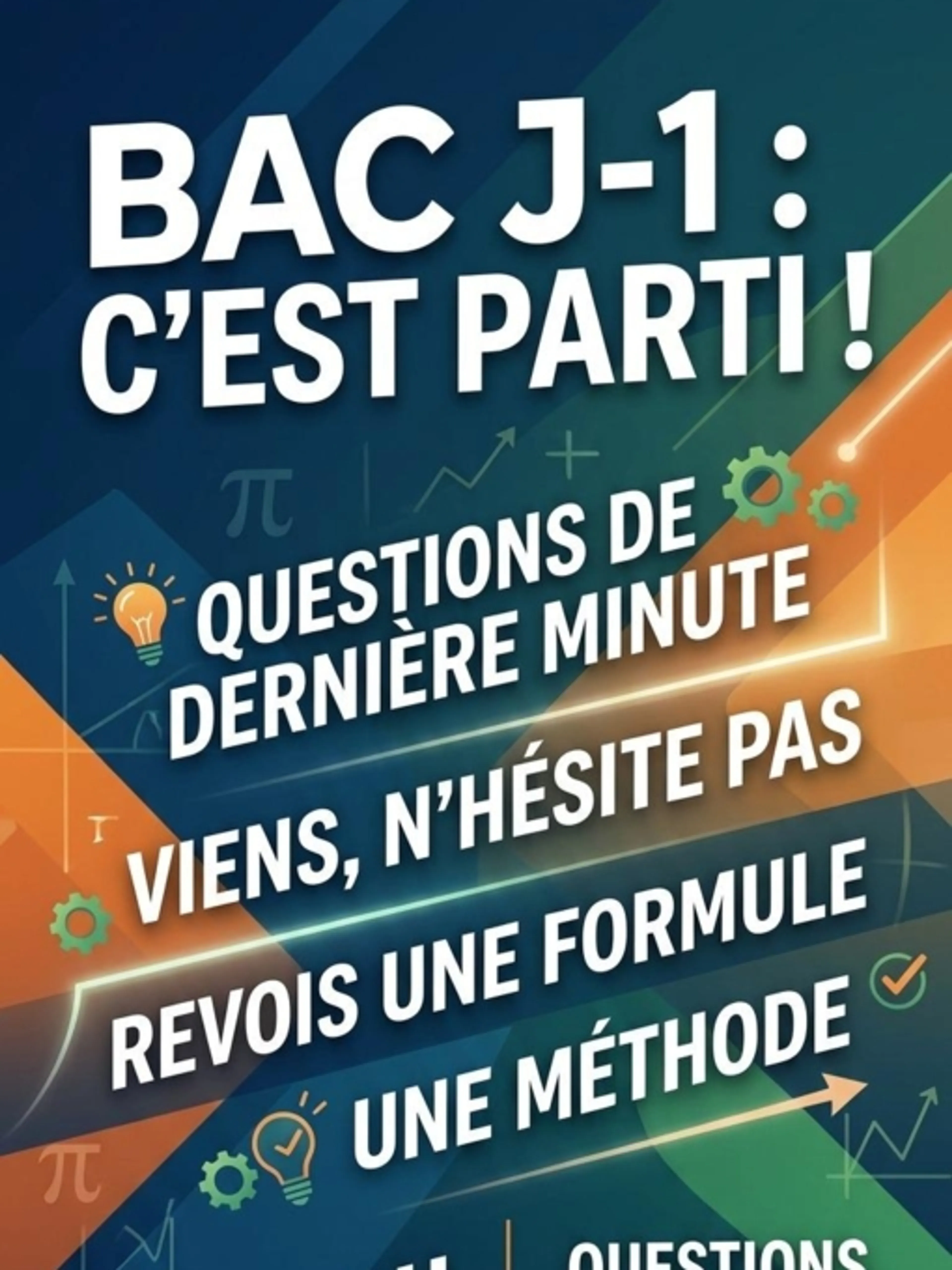 Image de présentation pour l'offre Le bac de maths est dans - de 24h dernière ligne droite , viens poser tes questions , revoir des point méthodes ,des formules échanges efficaces par Sophie