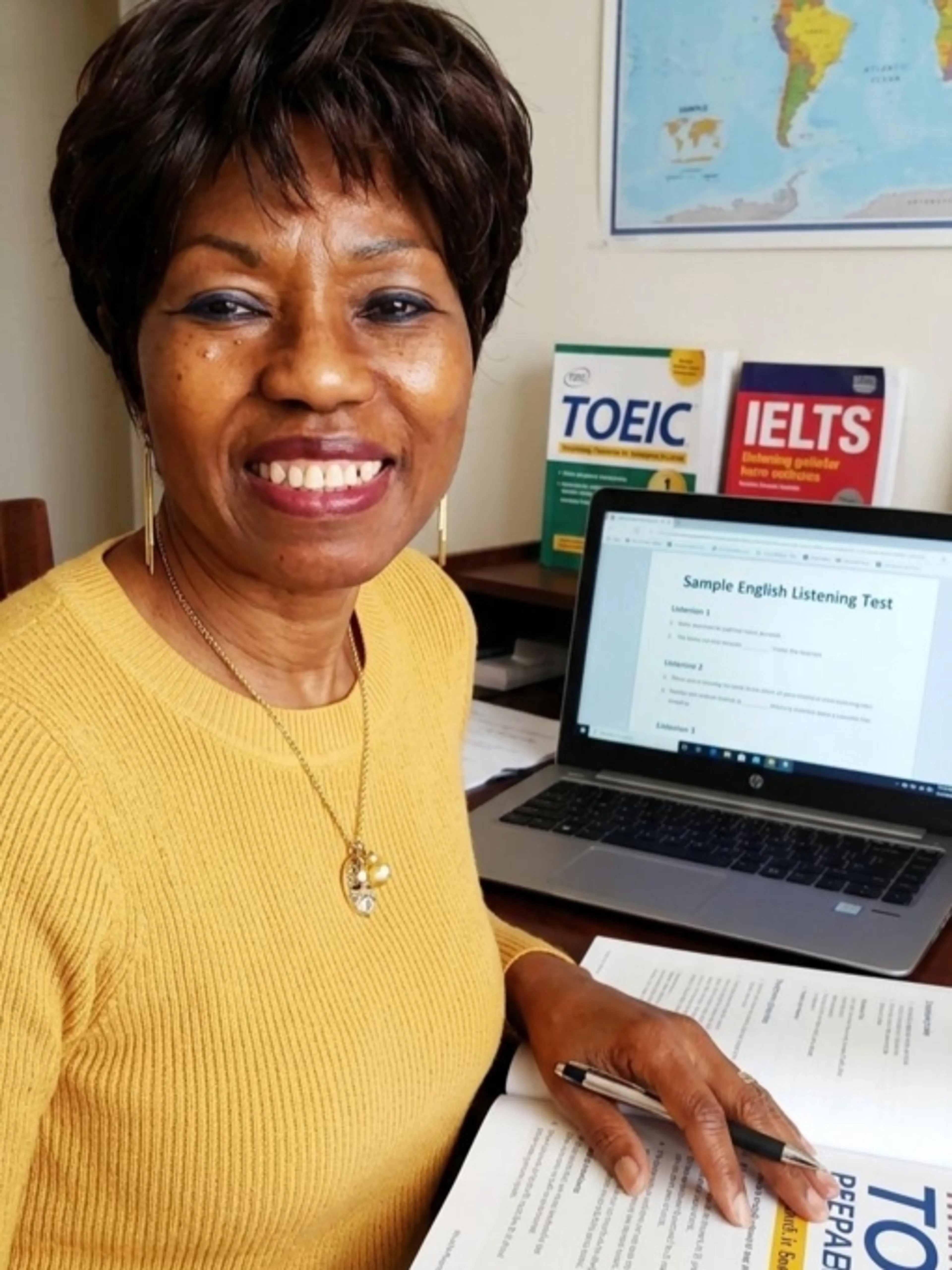 Image de présentation pour l'offre Préparation aux tests d'anglais : TOEFL, TOEIC... par Viviane