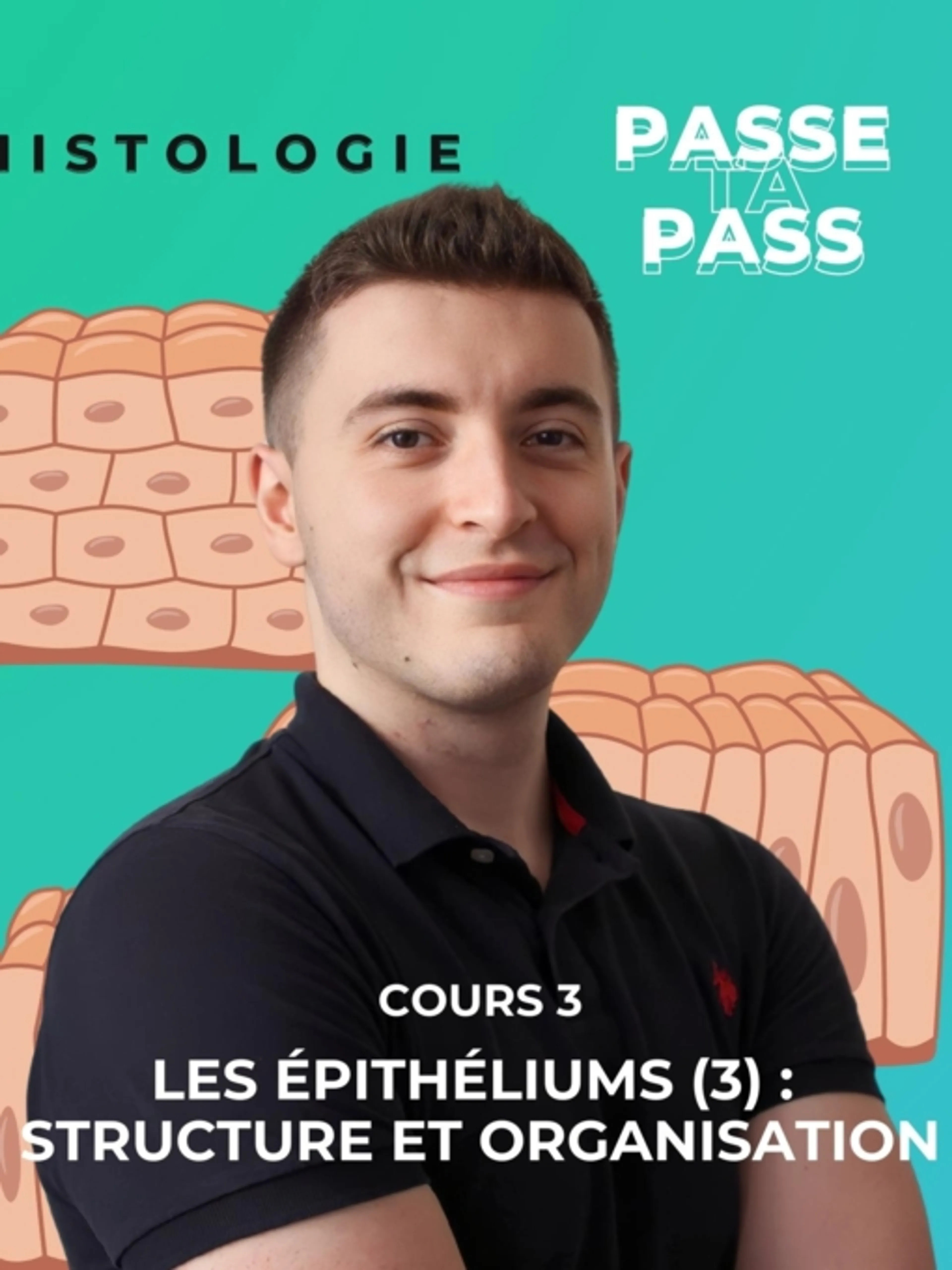 Image de présentation pour l'offre HISTOLOGIE 3 : Les Épithéliums - Organisation et structures
(Tout est dans le titre haha) par Passe Ta Pass