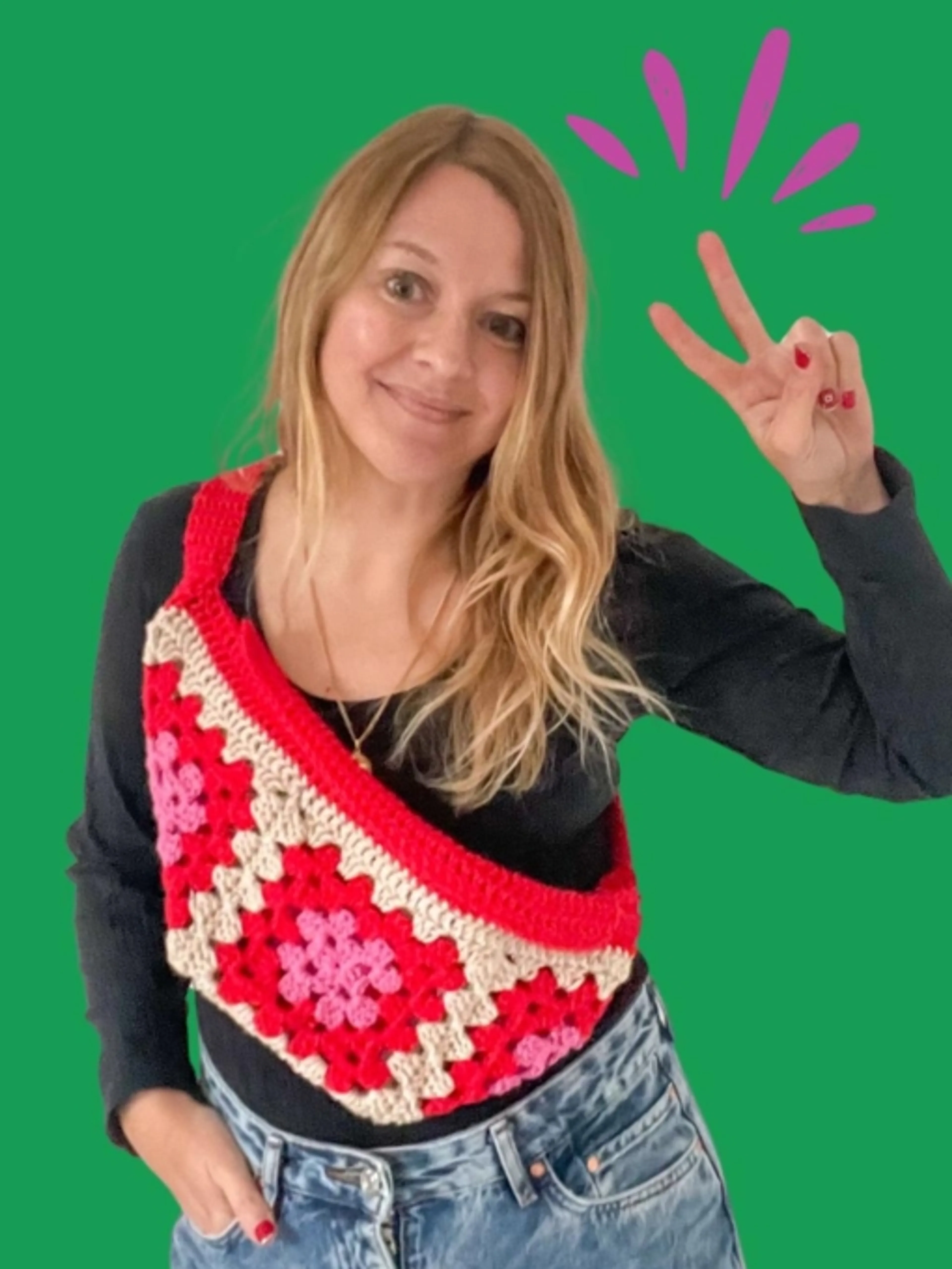 Réalise ton sac banane hyper facile au crochet