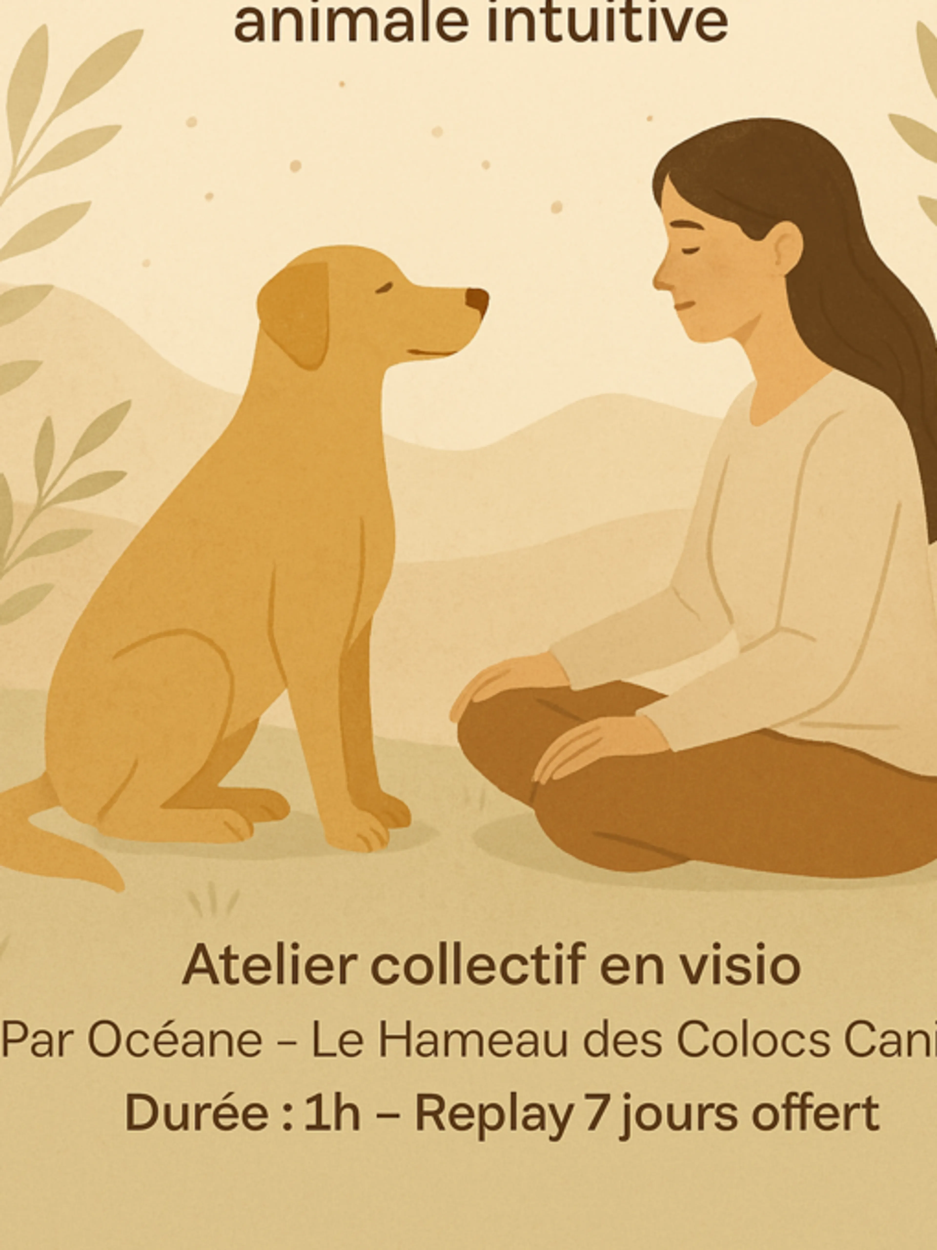 Image de présentation pour l'offre "Écouter l’invisible – initiation à la communication animale intuitive" par Océane