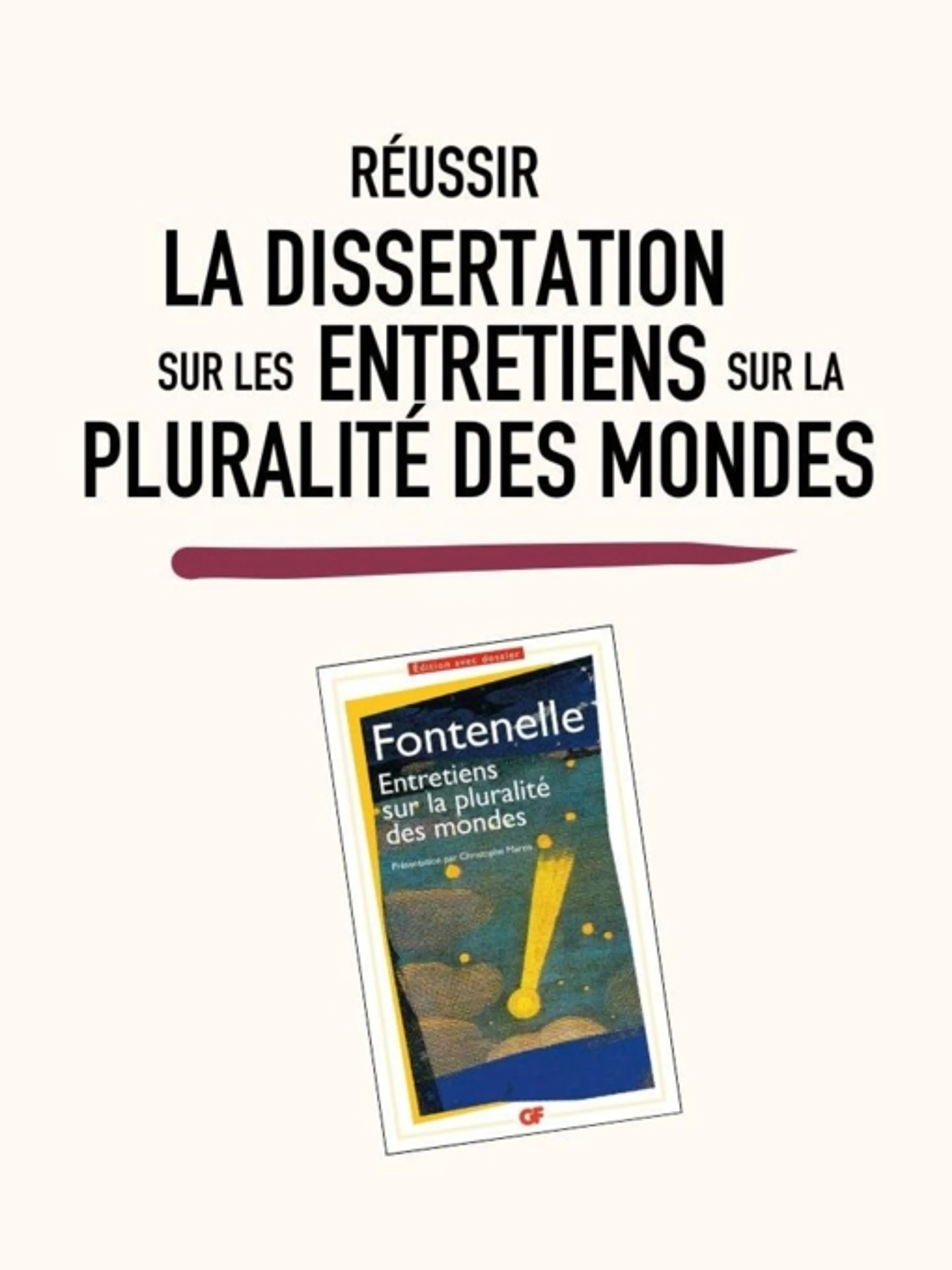 Réussir la dissertation sur La pluralité des mondes 2026