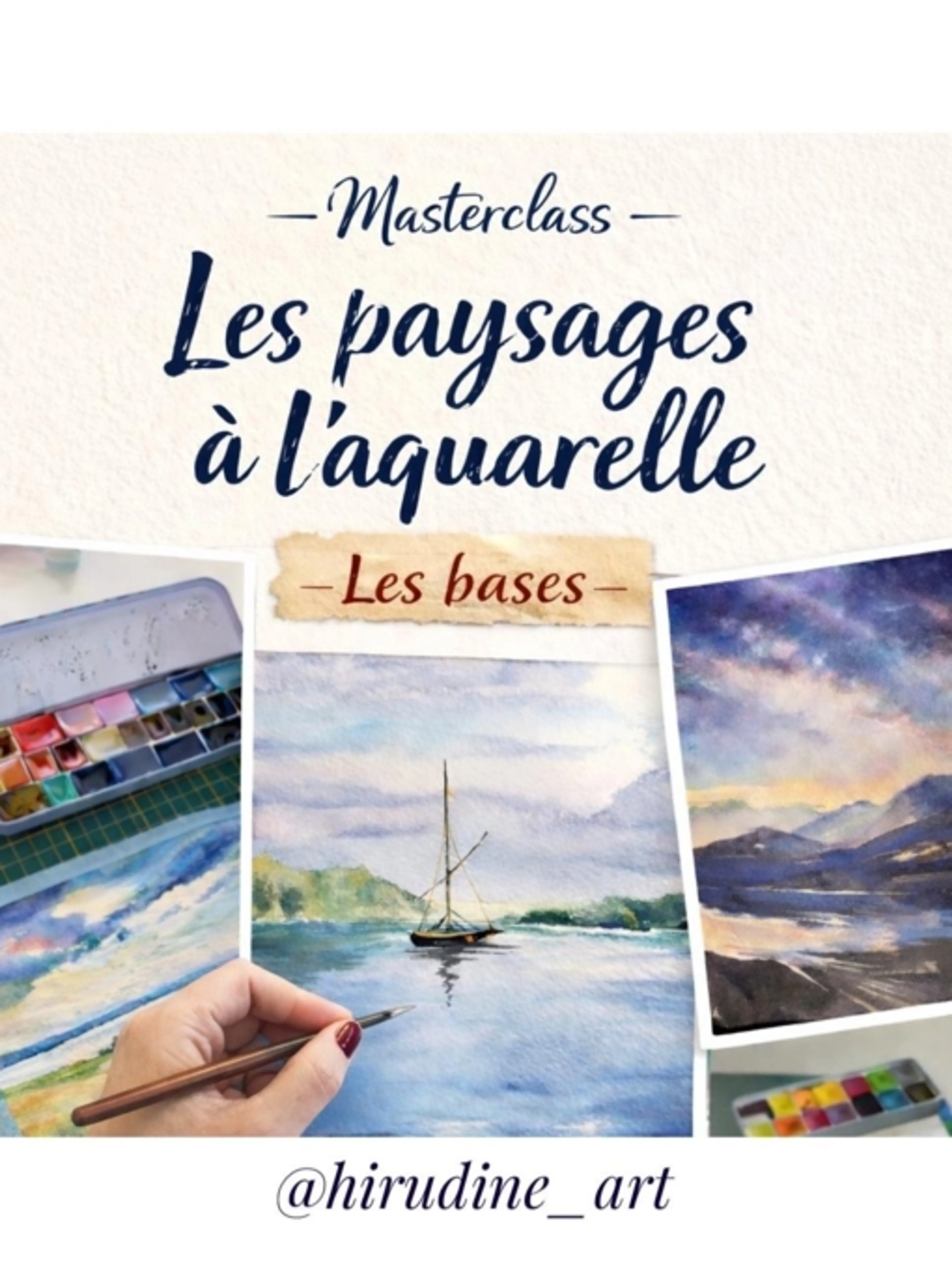 Image de présentation pour l'offre Les paysages à l’aquarelle - les bases par Diane