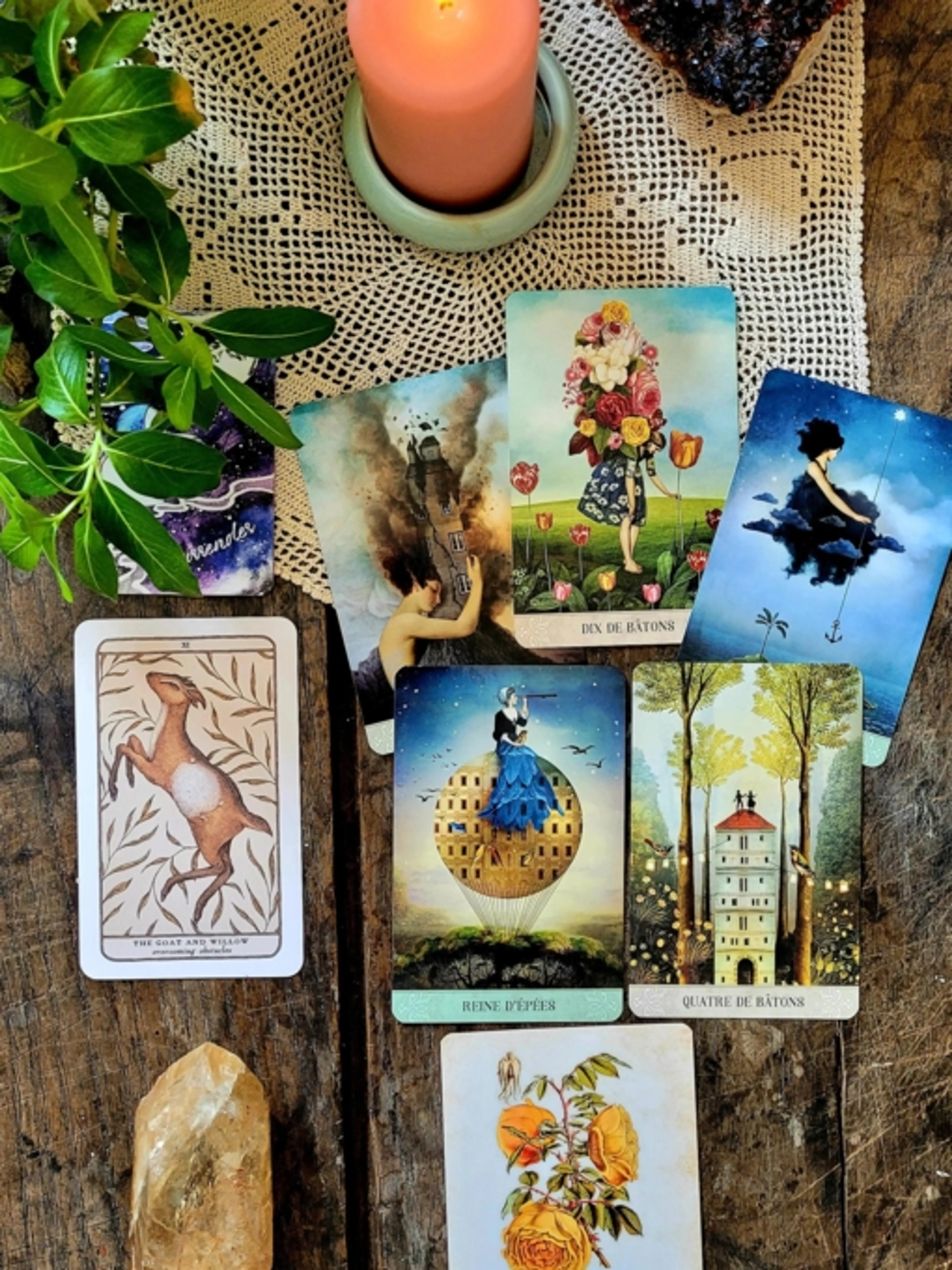 Image de présentation pour l'offre Coaching spirituel: changer de vie grâce au tarot en comprenant les blocages karmiques, familiaux, professionnels, sentimentaux... sur votre âme par La Brise Vagabonde