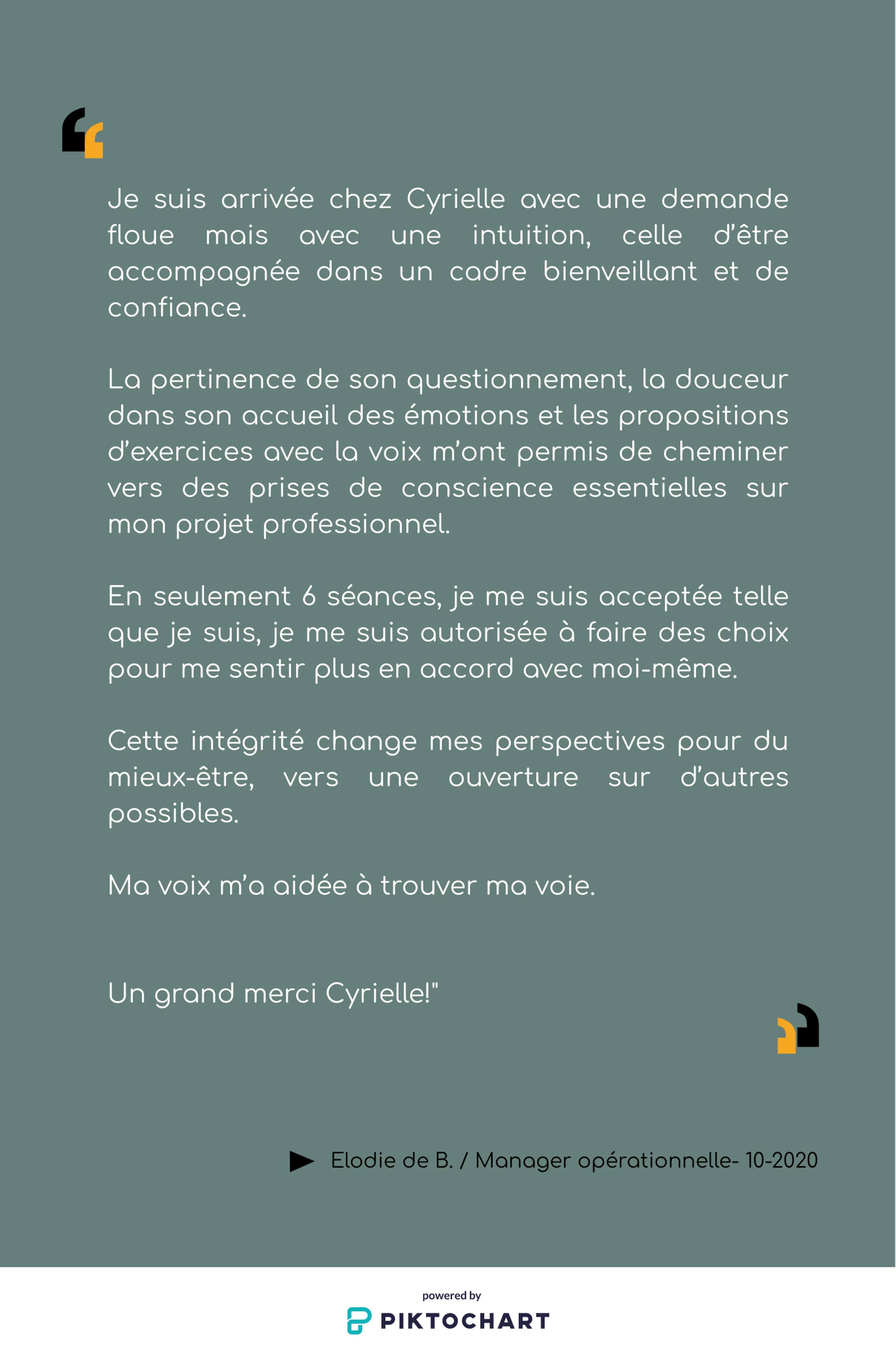 Image de présentation pour l'offre Flashcoaching : lever ses blocages, trouver la motivation par Cyrielle