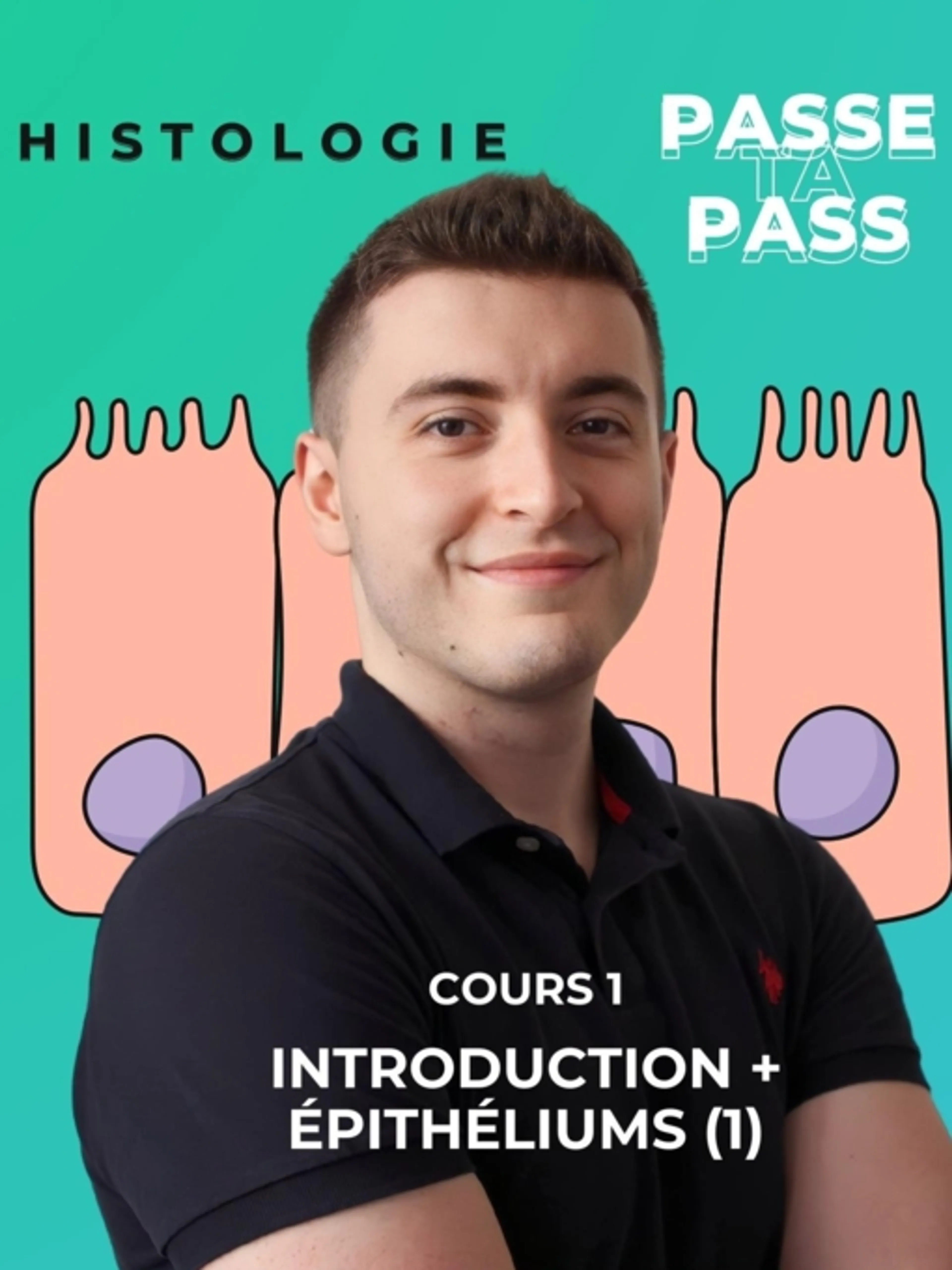 Image de présentation pour l'offre HISTOLOGIE 1 - Introduction + Épithéliums (Partie 1)
Introduction à l'histologie, les 4 types de tissus, les épithéliums et leurs particularités par Passe Ta Pass
