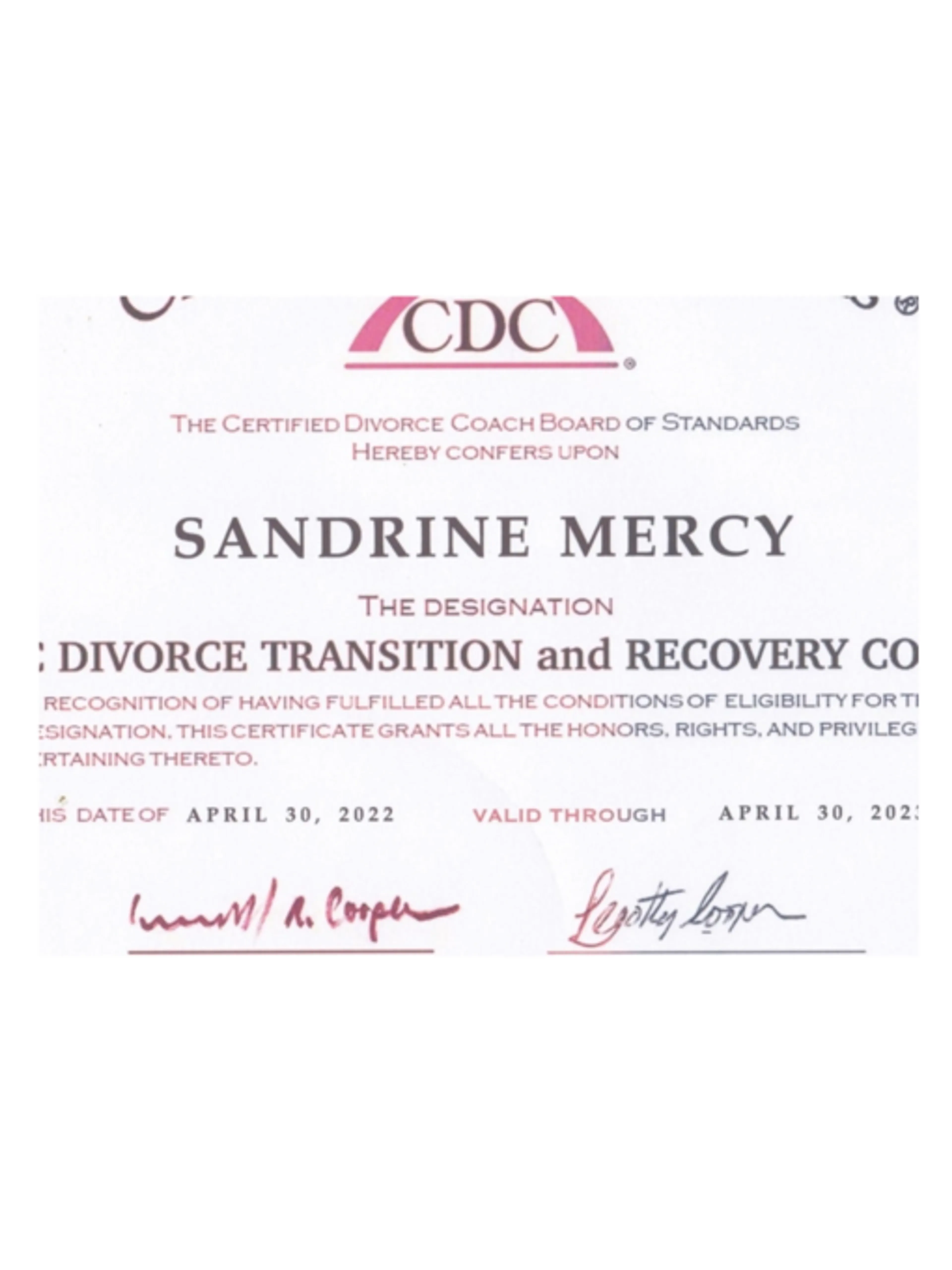 Image de présentation pour l'offre Je vous aide à surmonter votre divorce en toute sérénité. par Sandrine