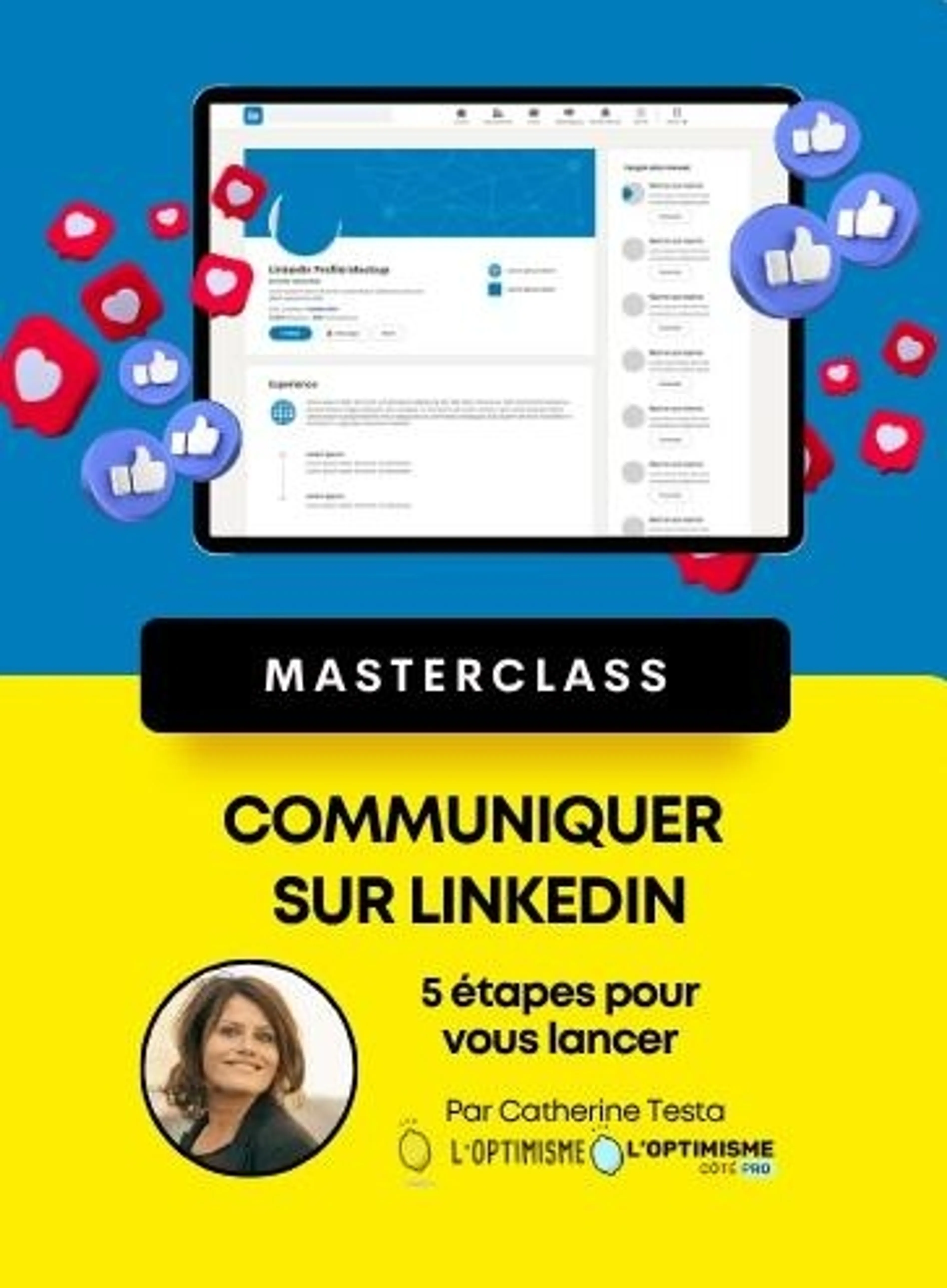 Image de présentation pour l'offre COMMUNIQUER SUR LINKEDIN : 5 étapes pour vous lancer ! par Catherine
