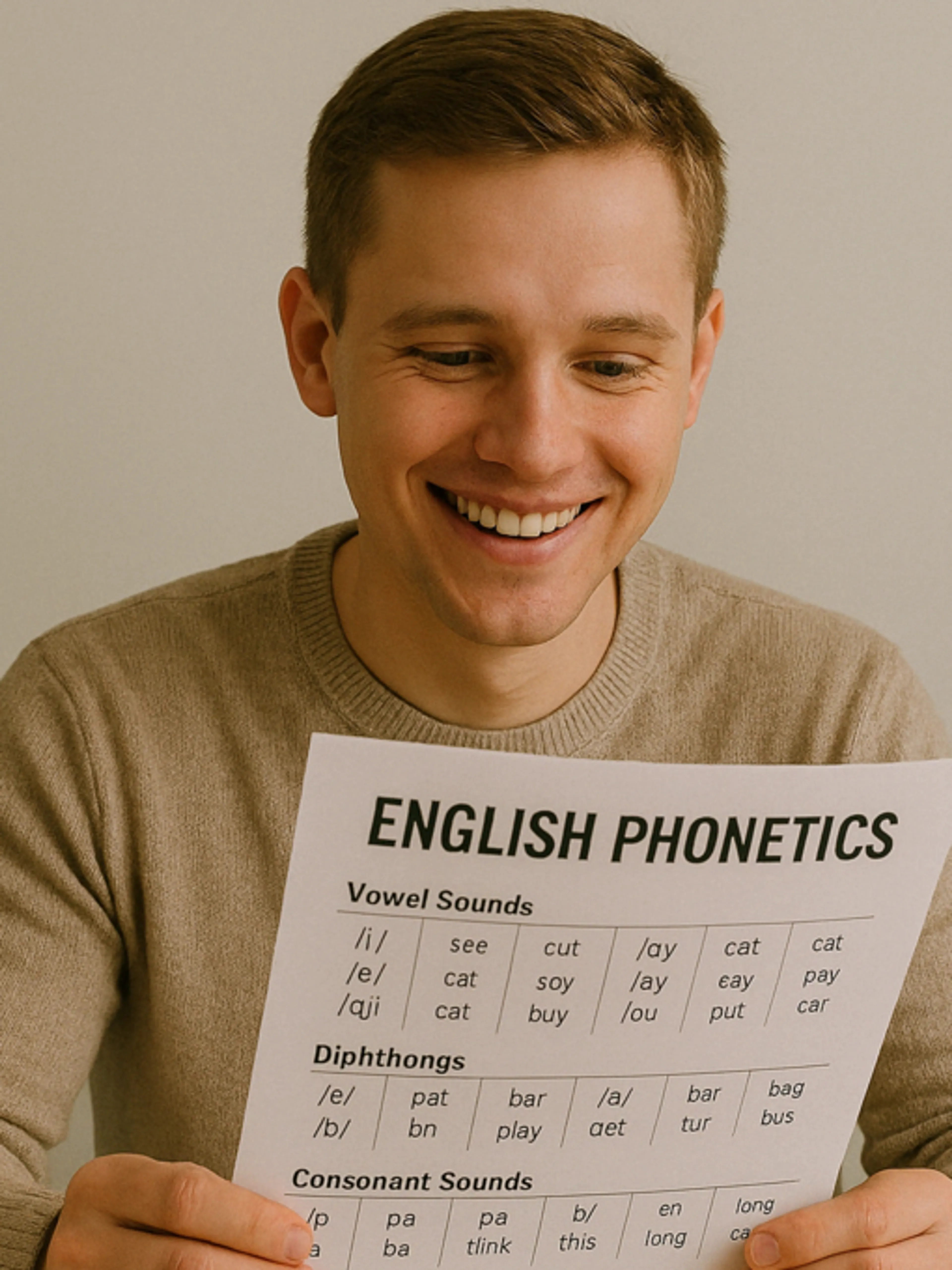 Atelier collectif de prononciation de l'anglais