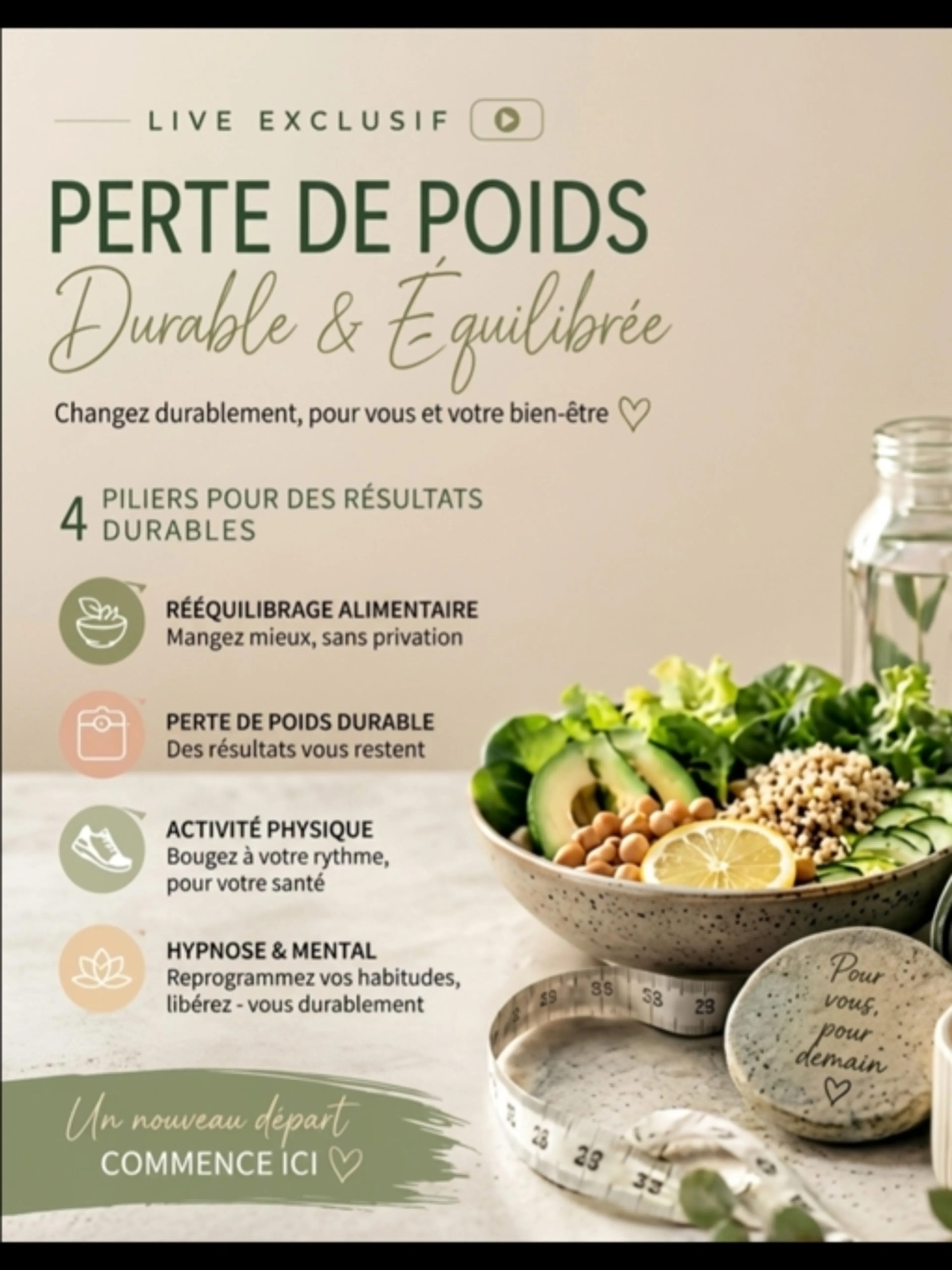Perdez du poids durablement : corps et esprit en harmonie