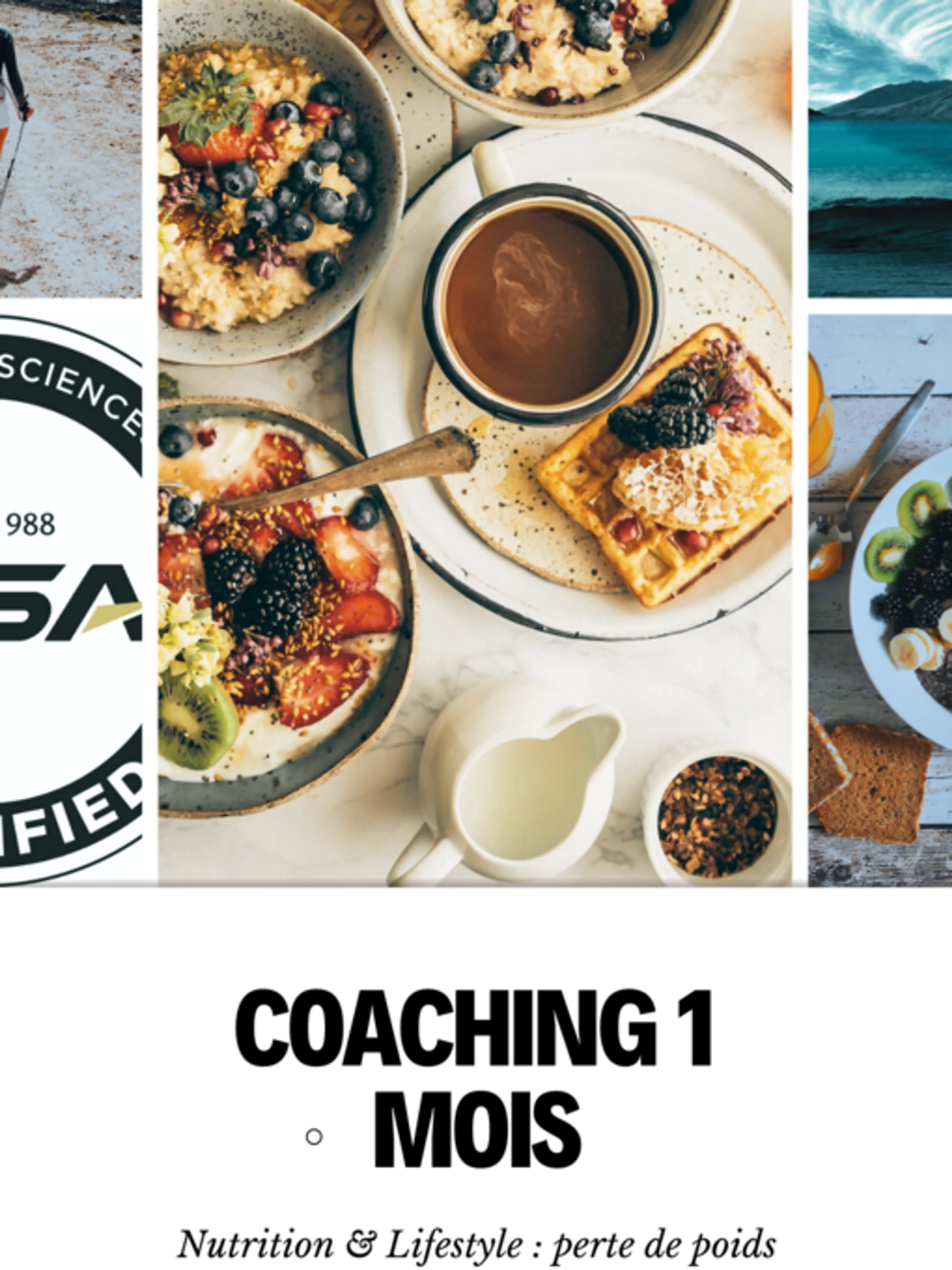 Coaching nutrition de 6 SEMAINES (perte de poids, santé...)