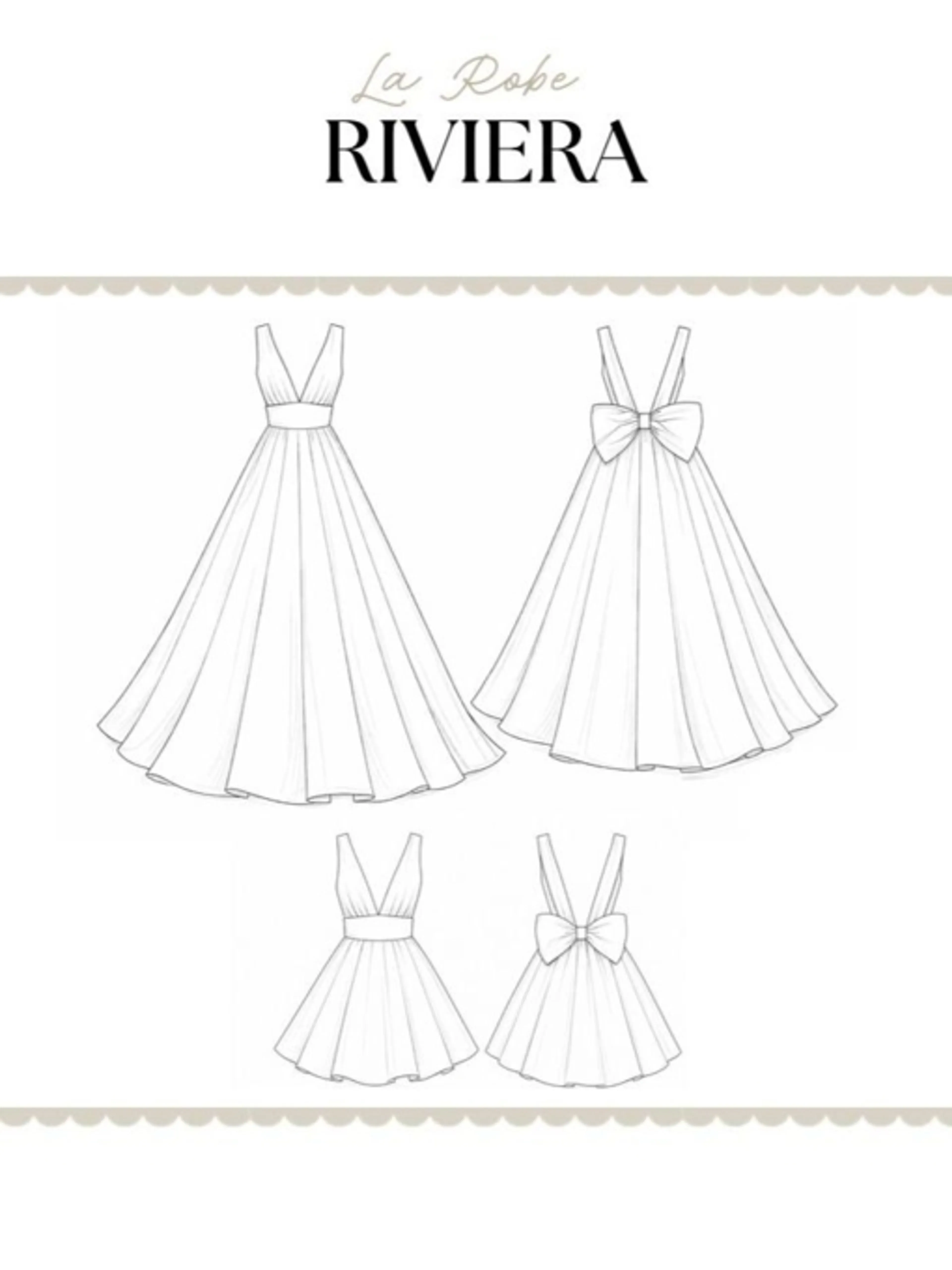 Image de présentation pour l'offre Pack 4x15 minutes d'accompagnement | Je réussis ma Robe RIVIERA par Claudine_craftylady
