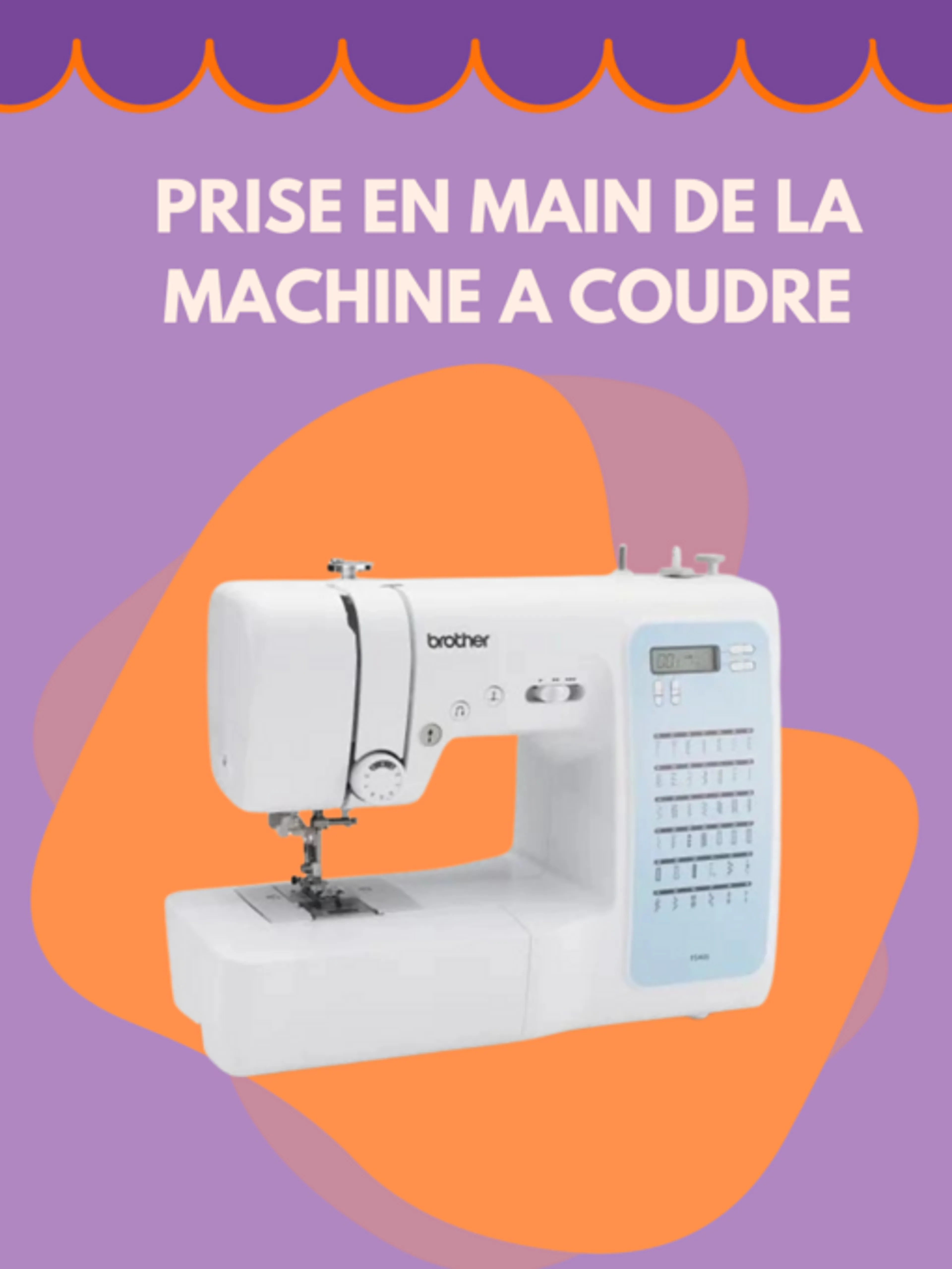 Image de présentation pour l'offre Maîtrise ta machine à coudre dès le premier cours ! par CLAIRE