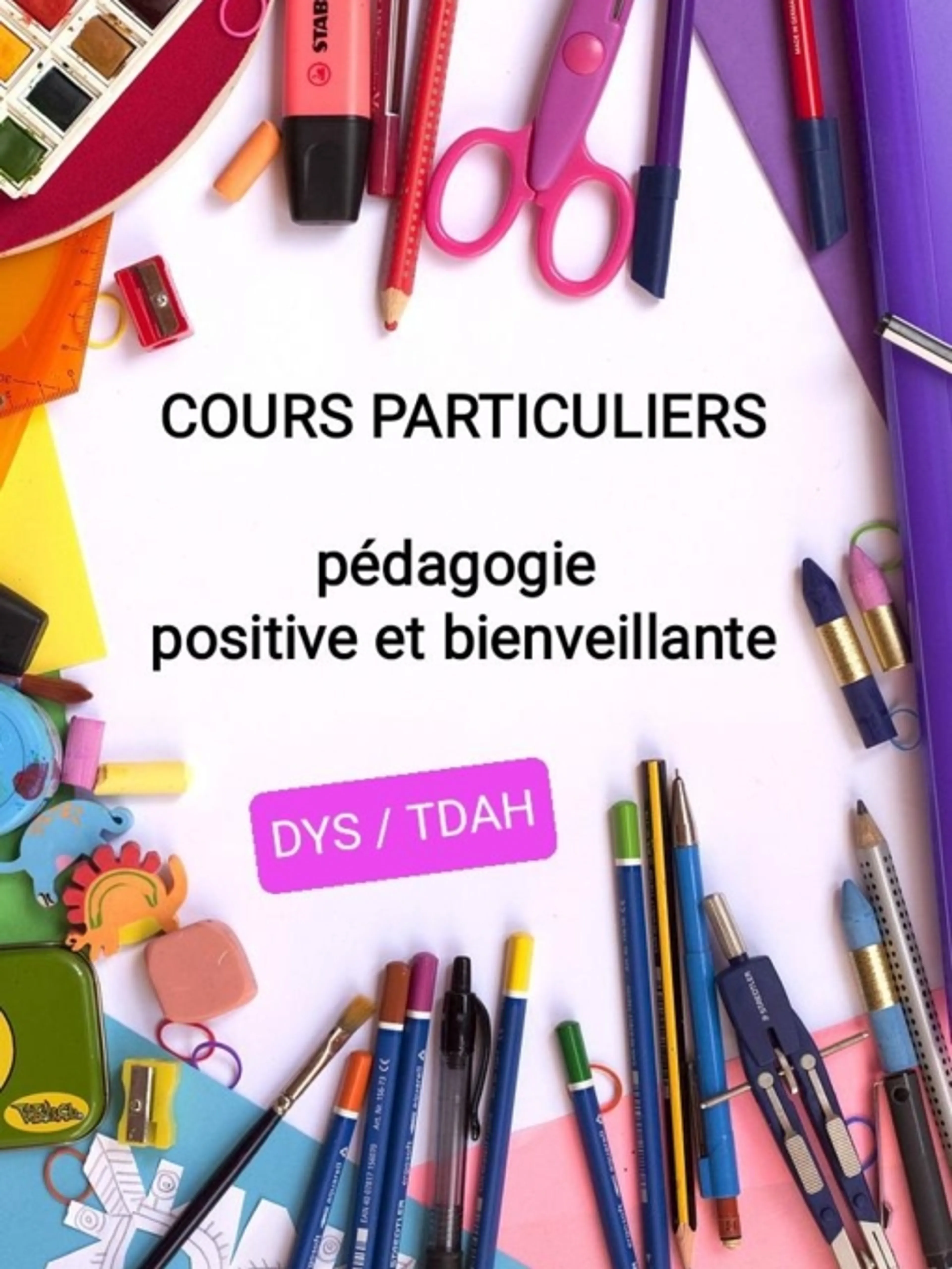 Cours particulier pour toutes les matières scolaires, niveau primaire et collège + conseils pédagogiques.