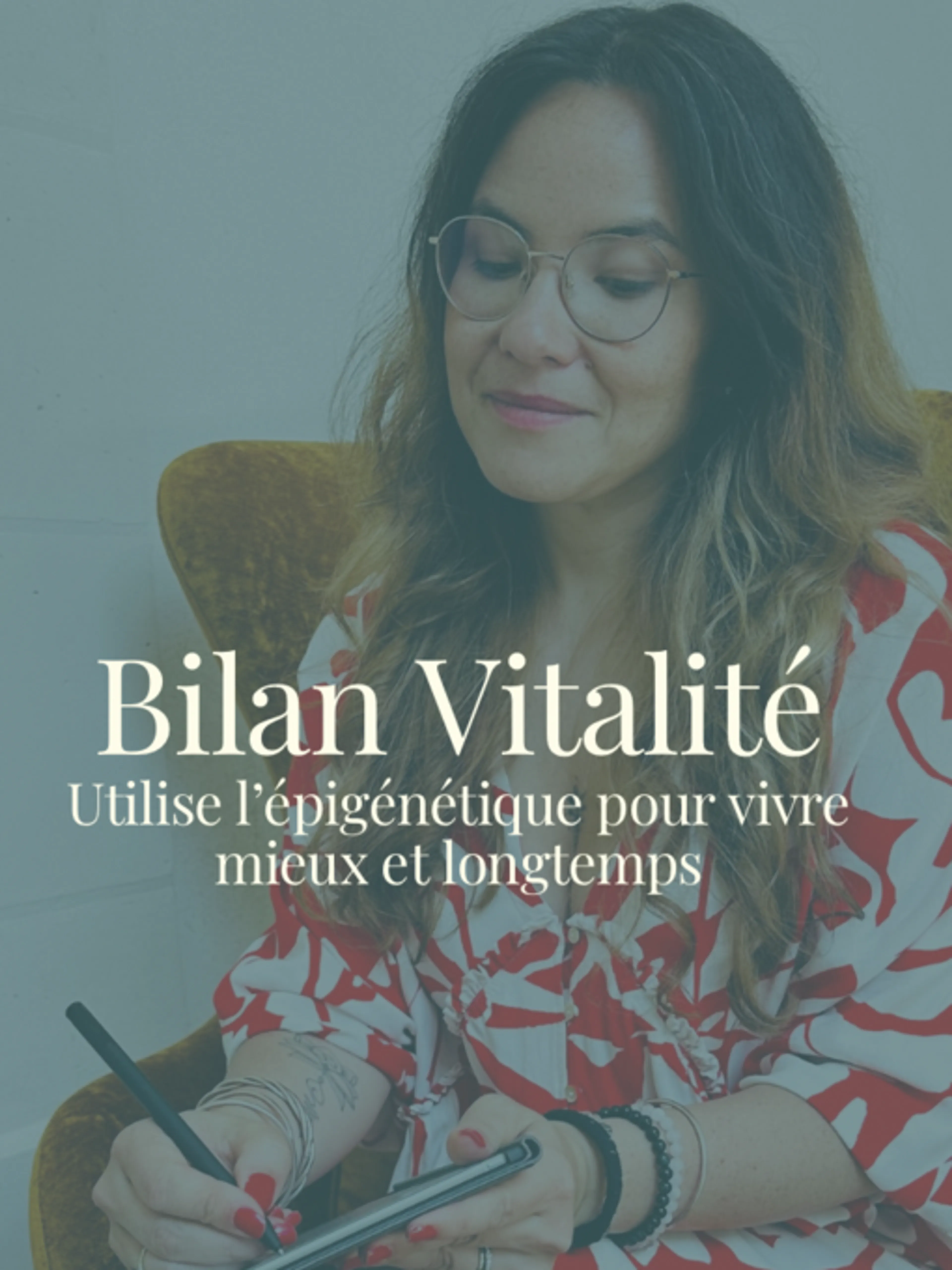Image de présentation pour l'offre Établir un bilan vitalité et bien-être pour créer un plan personnalisé afin d’atteindre vos objectifs vitalité et longévité. par Sandra Queffeulou PhD