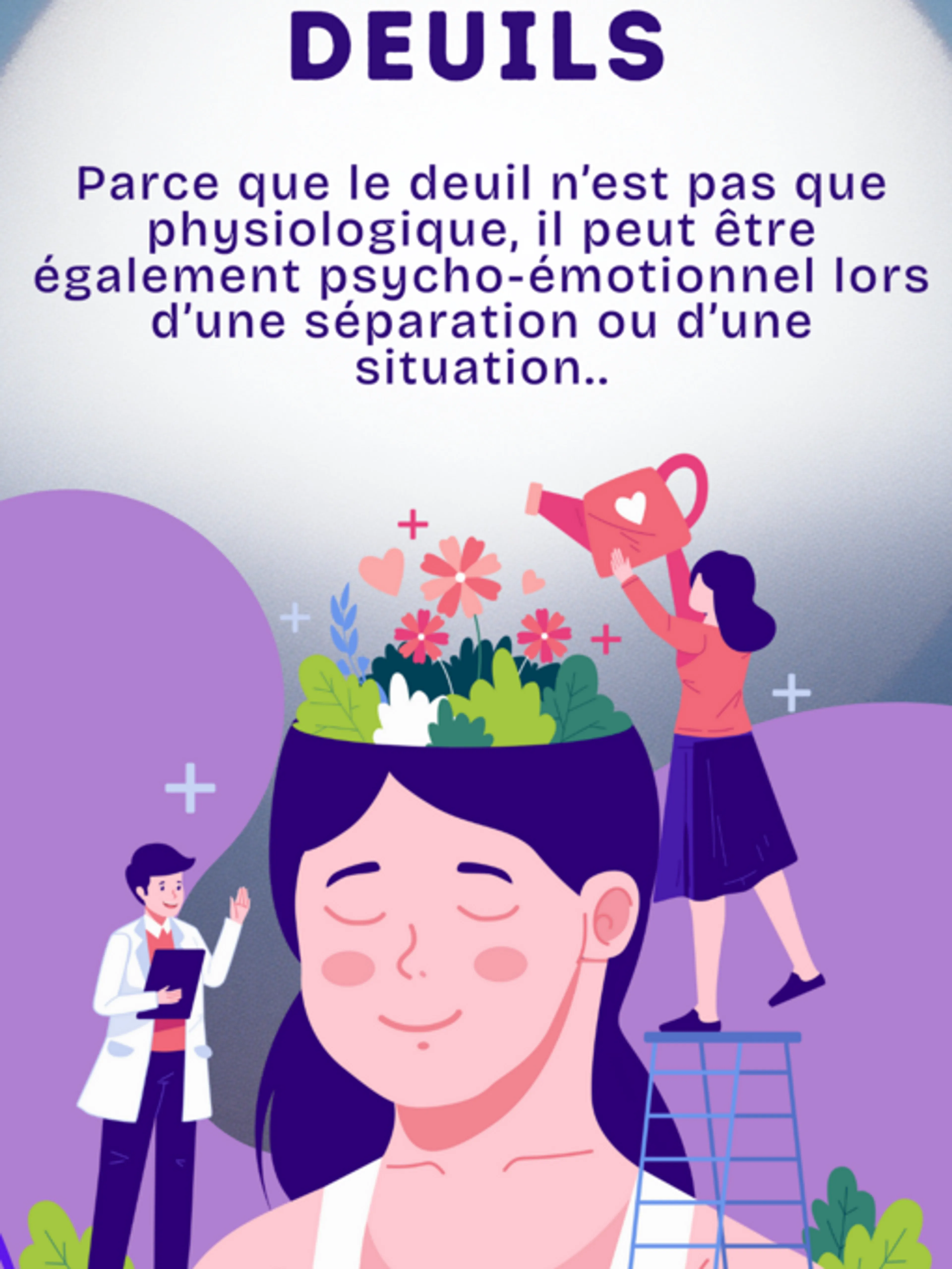 Image de présentation pour l'offre Partie 1. Traverser le deuil : comprendre et guérir ensemble 💙 par Sophian