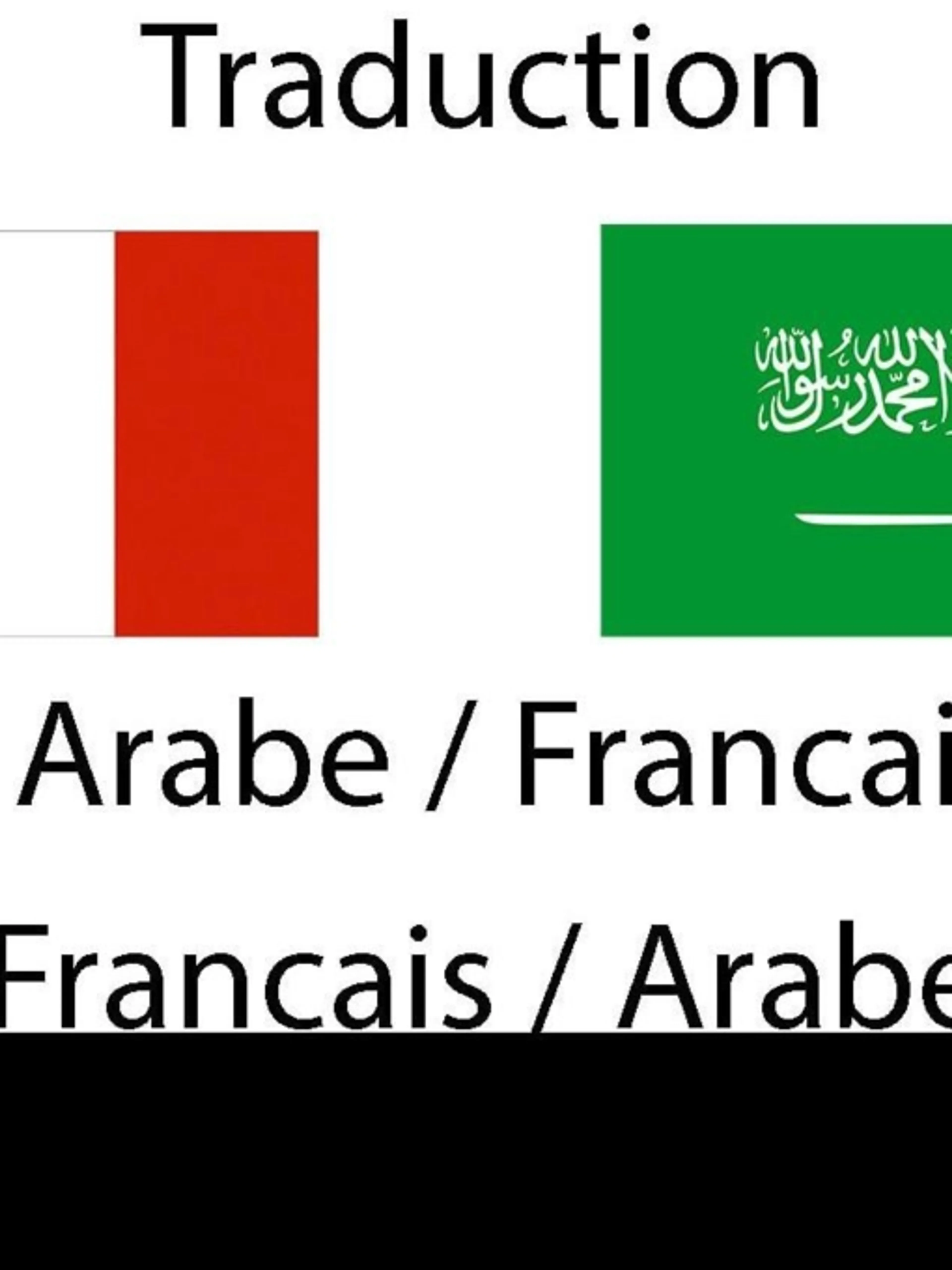 Image de présentation pour l'offre Traduction de tous types de documents du français à l'arabe et de l'arabe au français par Salim