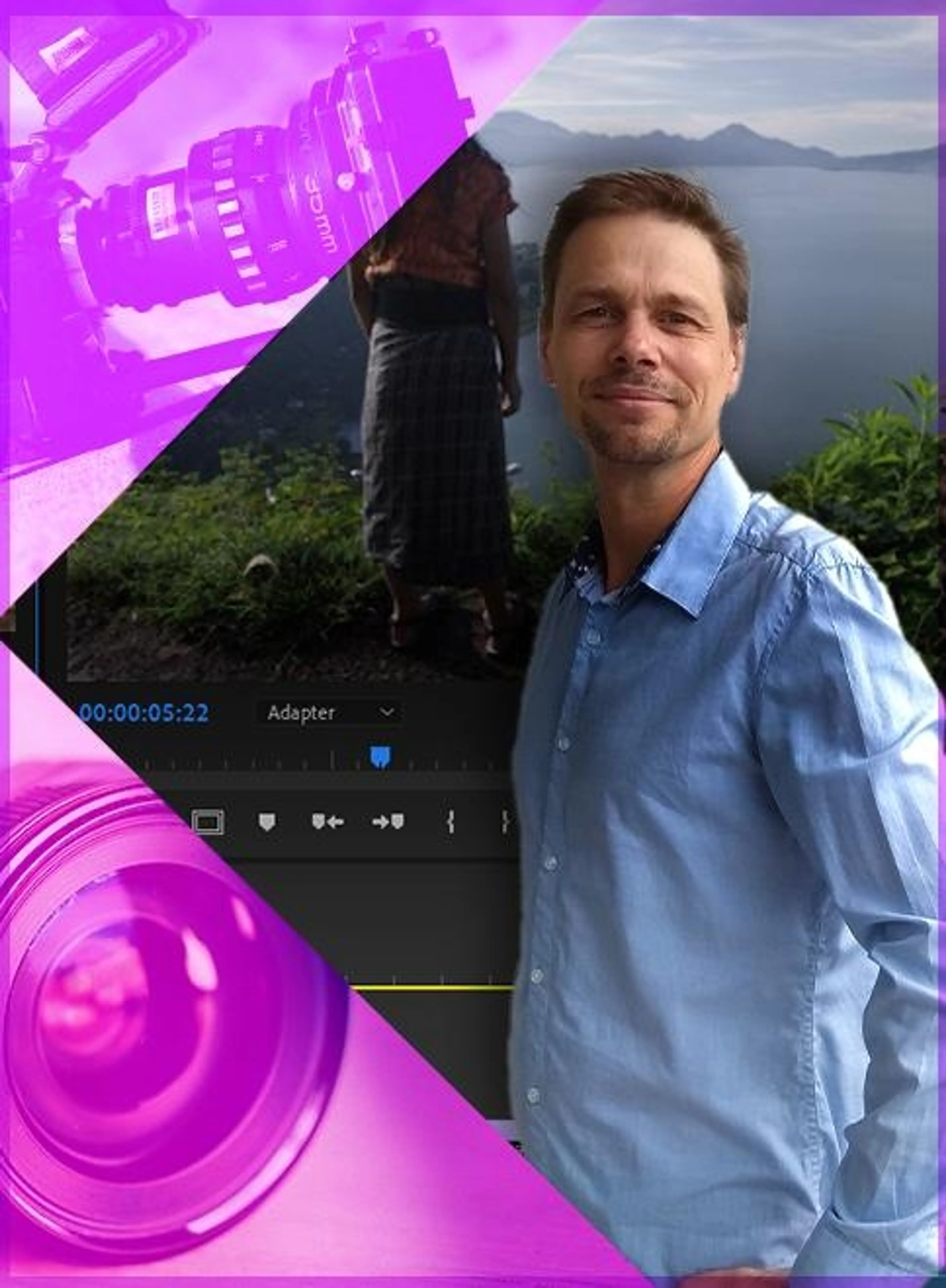 Image de présentation pour l'offre Cours de montage vidéo sur Adobe Première Pro avec un formateur certifié Adobe par Malko