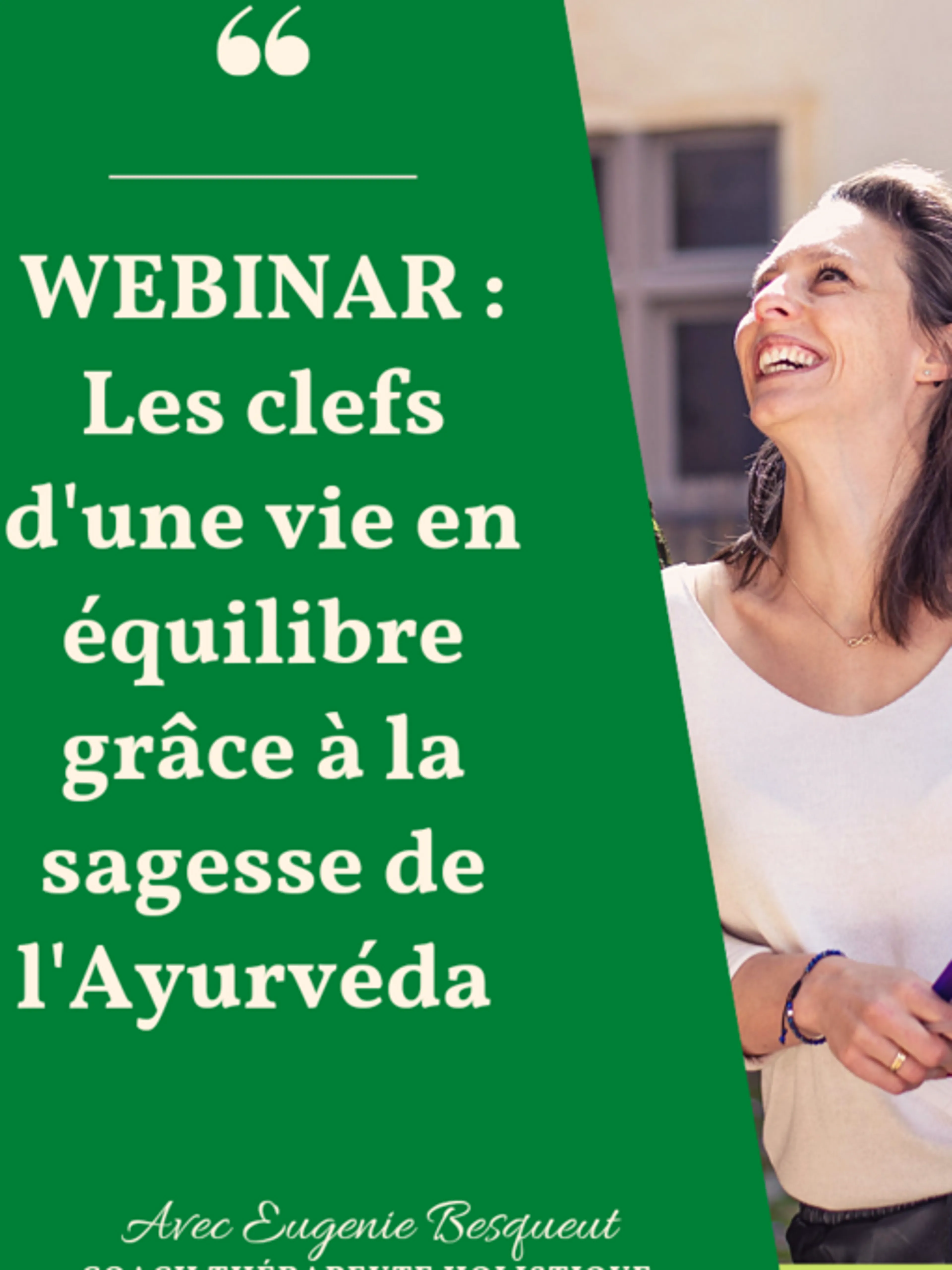 Image de présentation pour l'offre Booster sa vitalité naturellement avec l'Ayurvéda par Eugénie