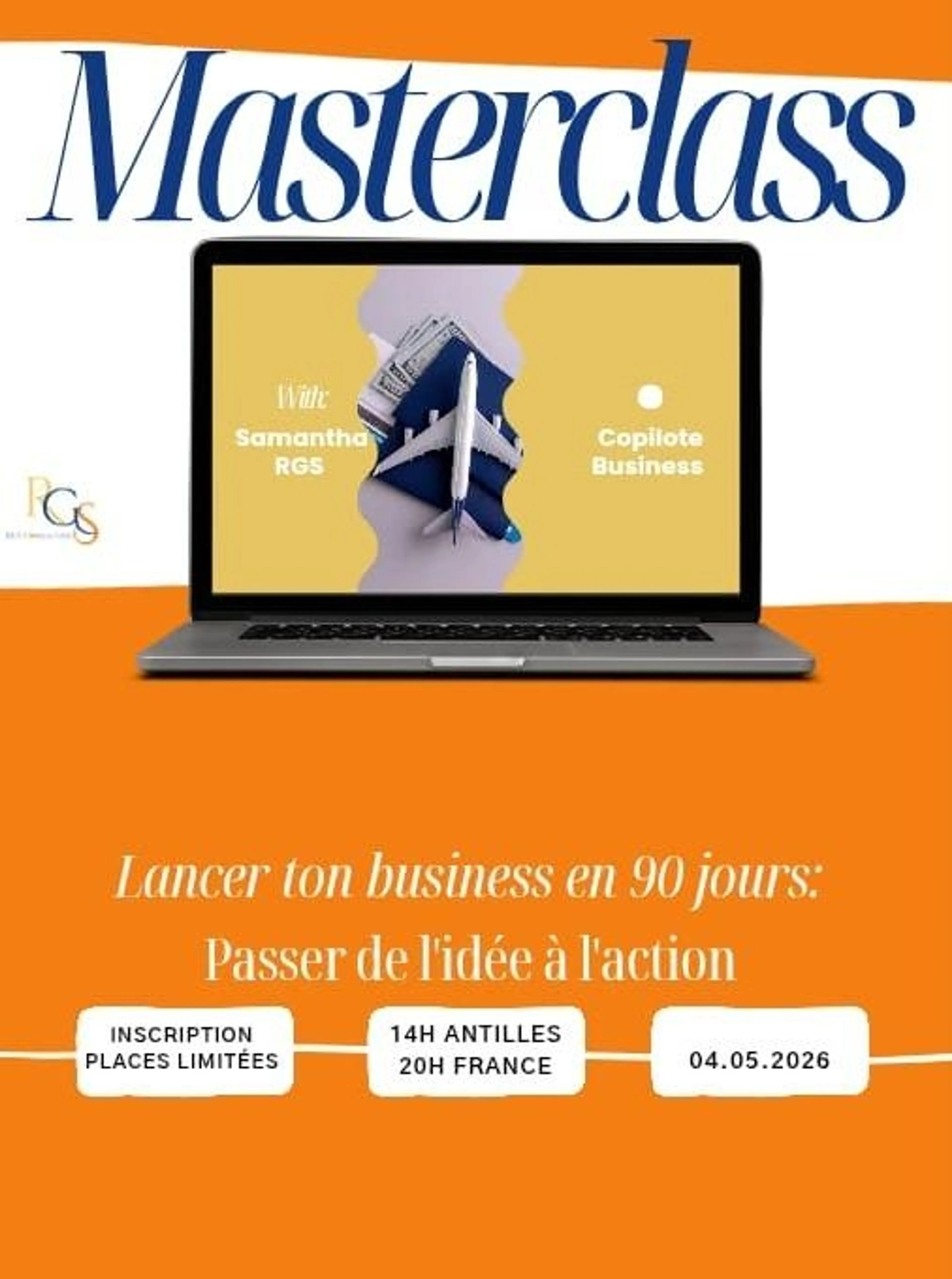 Image de présentation pour l'offre MC - Lance ton business en 90 jours : Passe de l'idée à l'action
3 étapes pour lancer ton business sereinement, même si tu pars de zéro par Samantha RGS