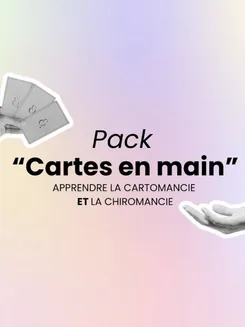 Image de présentation pour l'offre Pack "cartes en main" : apprendre la chiromancie et la cartomancie par MamaFlorinha