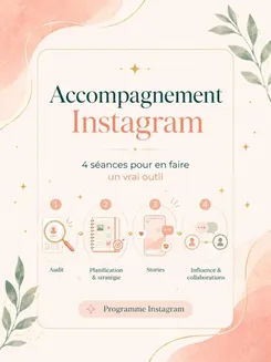 Wooskill | Stratégies digitales | Stratégie de contenu | pour l'offre Accompagnement Instagram - 4 séances pour structurer sa communication | Joséphine Image de présentation pour l'offre Accompagnement Instagram - 4 séances pour structurer sa communication par Joséphine