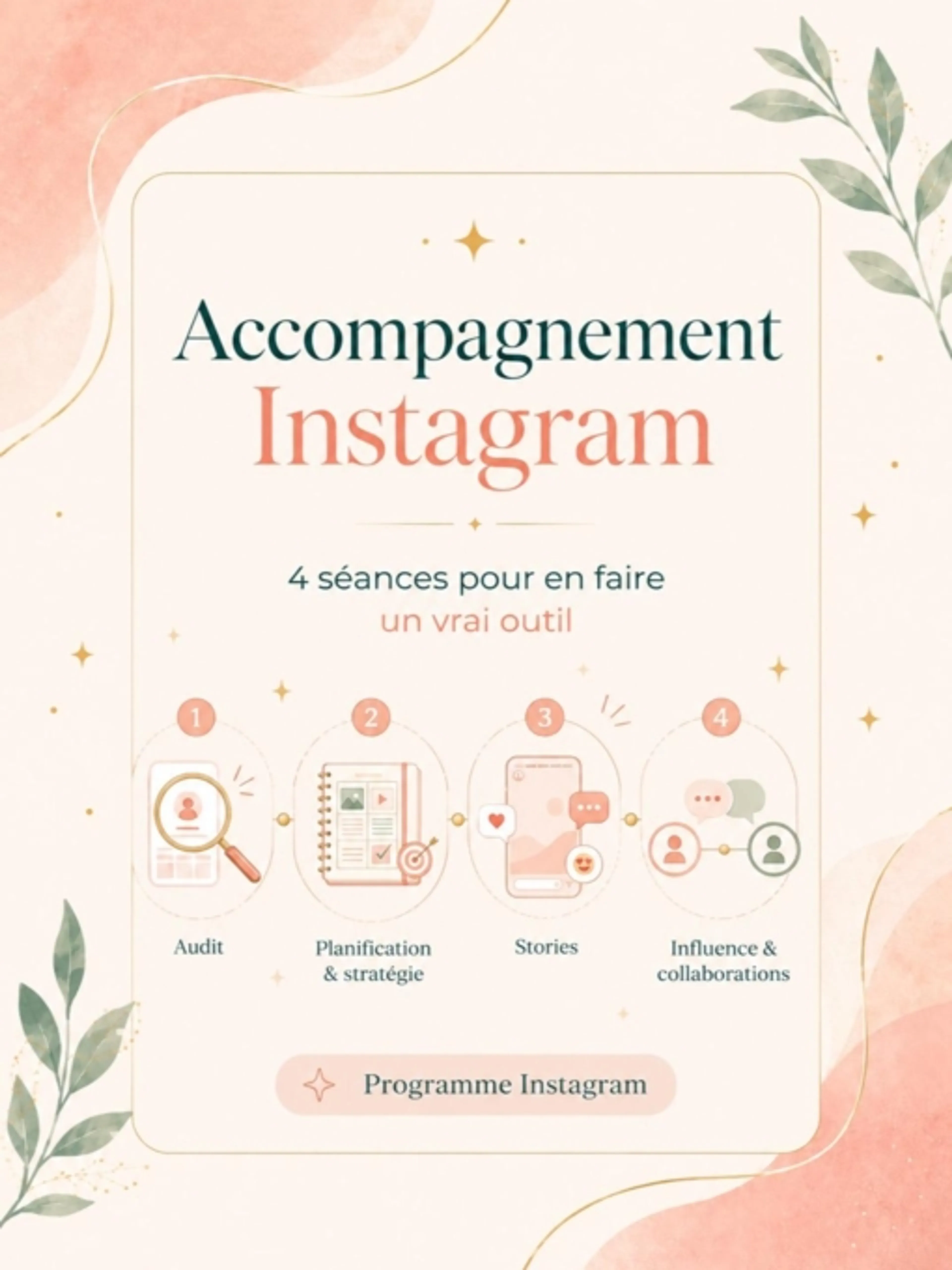 Accompagnement Instagram - 4 séances pour structurer sa communication