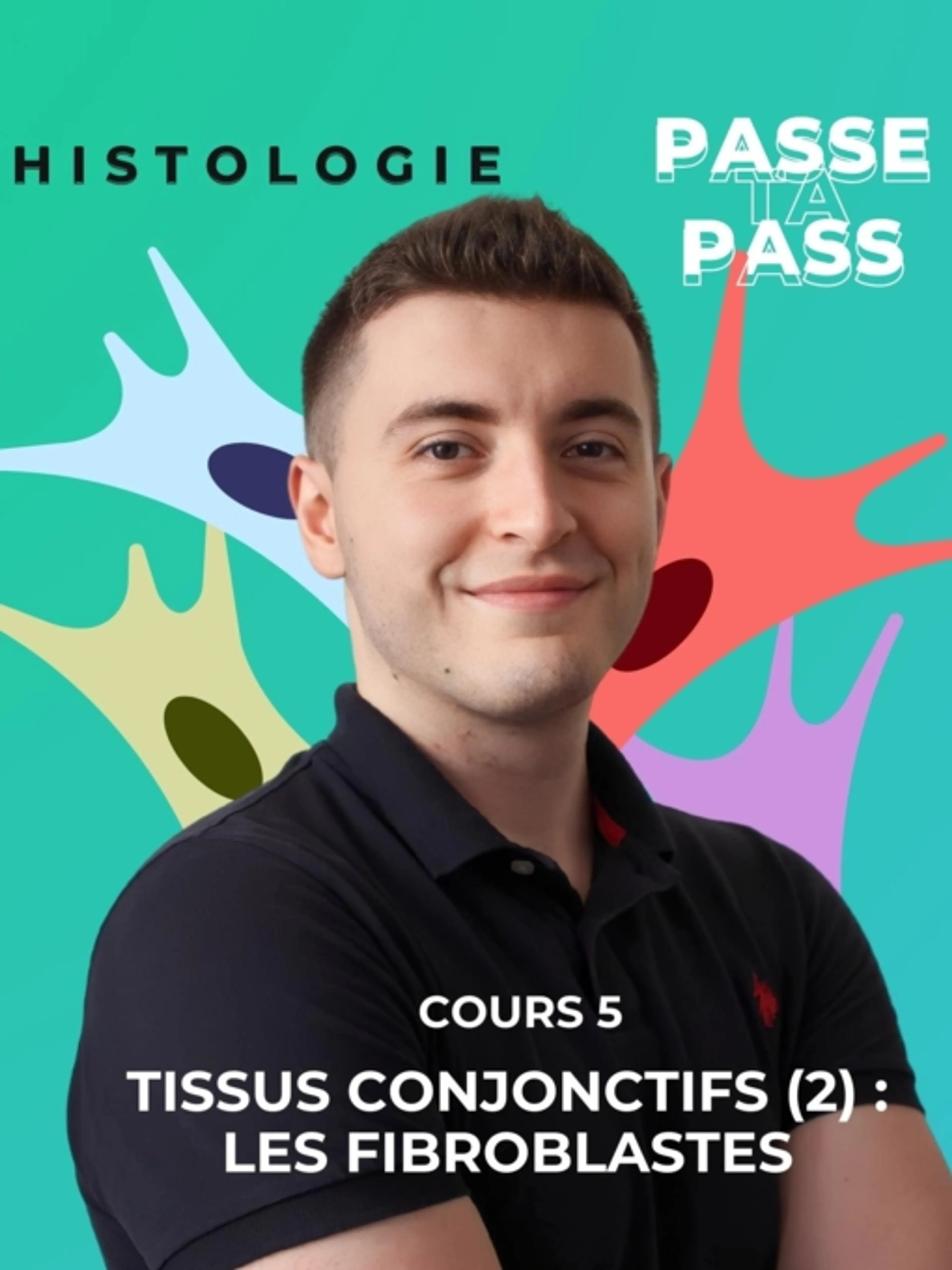 Image de présentation pour l'offre HISTOLOGIE 5 - Tissus conjonctifs (Partie 2)
Les Fibroblastes : caractéristiques et organisation par Passe Ta Pass