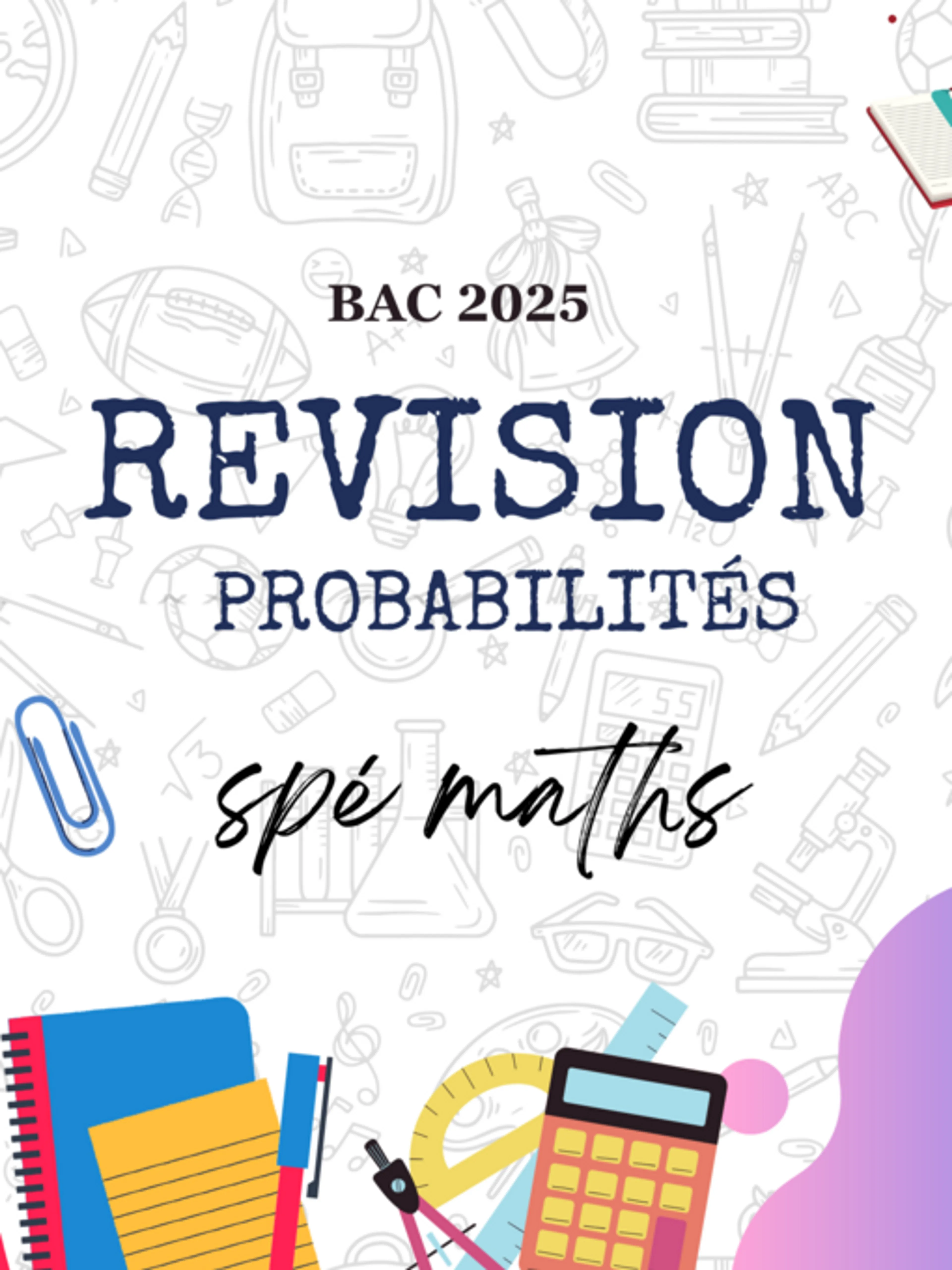 Image de présentation pour l'offre Révision BAC Spé maths : Les probabilités par Abderrahim