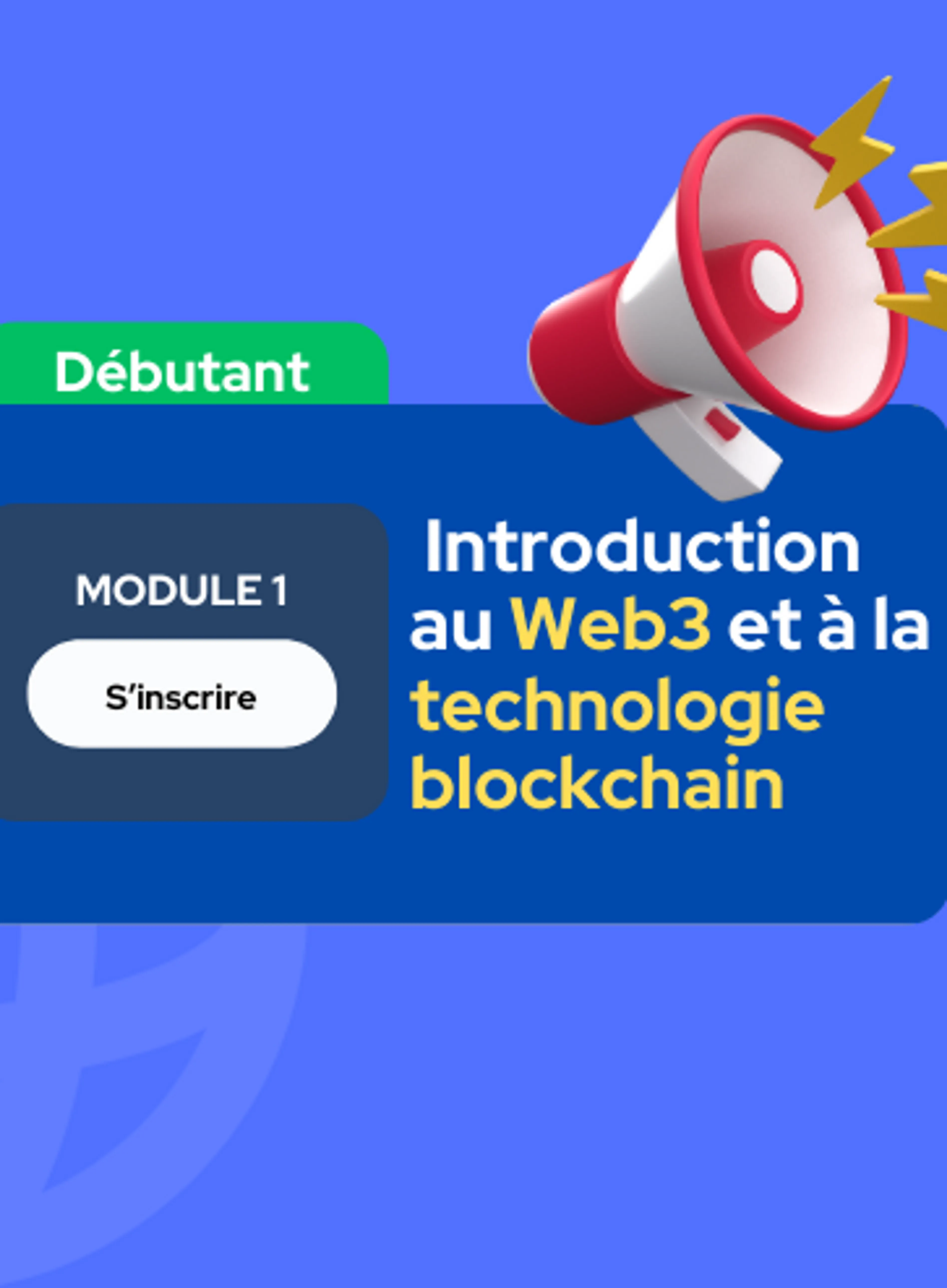Image de présentation pour l'offre [Débutant] Module 1 : Introduction au Web3 et à la technologie blockchain par Juliette