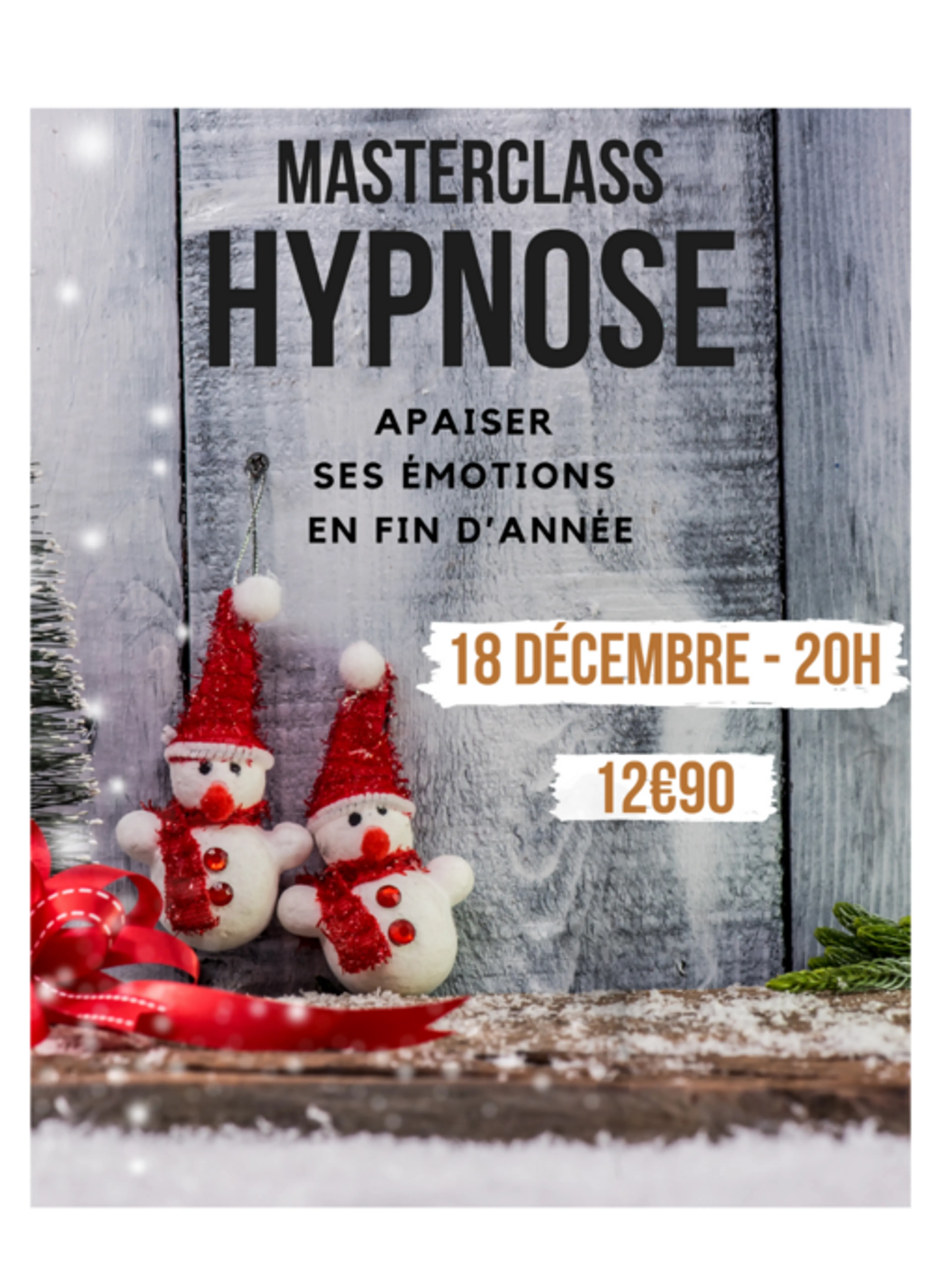 Image de présentation pour l'offre Séance d’hypnose : Apaiser ses émotions en fin d’année par Flow Hypnose